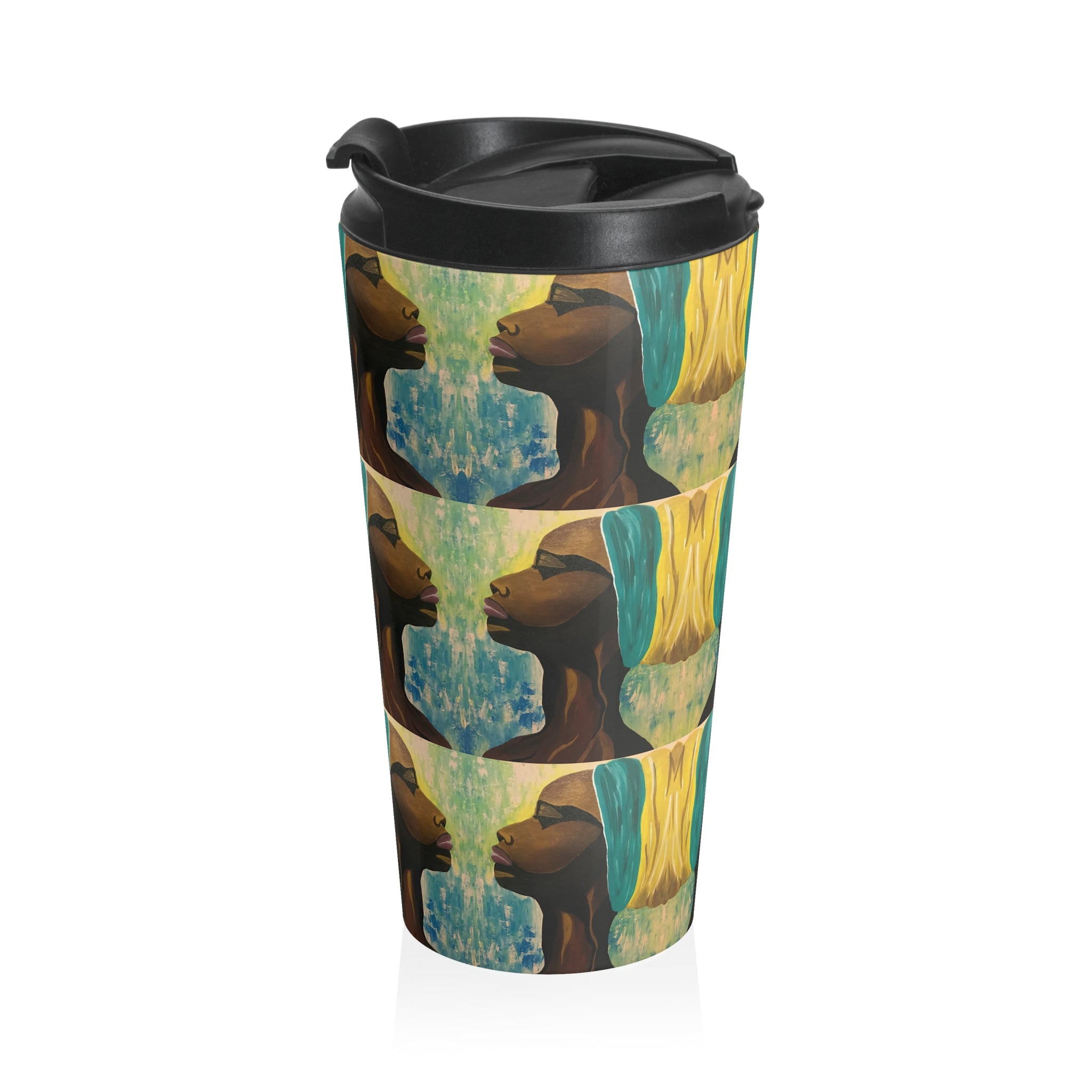 Hues of Heritage Travel Mug, Coffee Cup, Tea Mug, Multicultural Gift, Unique Travel Accessory