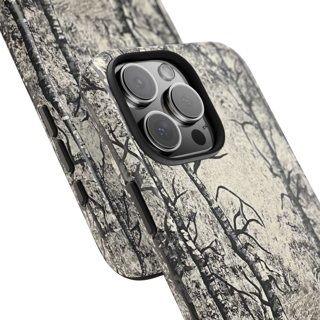 Silver Shadows Phone Case - Hand Painted Unique Designs