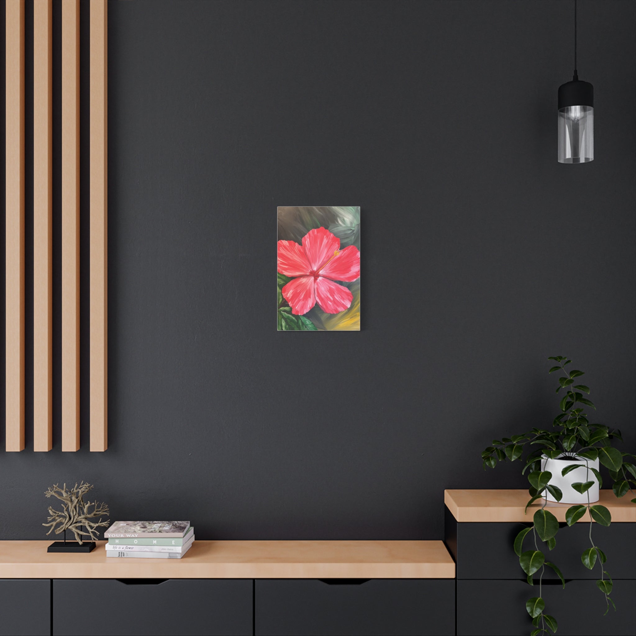 Hibiscus Hues Canvas Wall Art