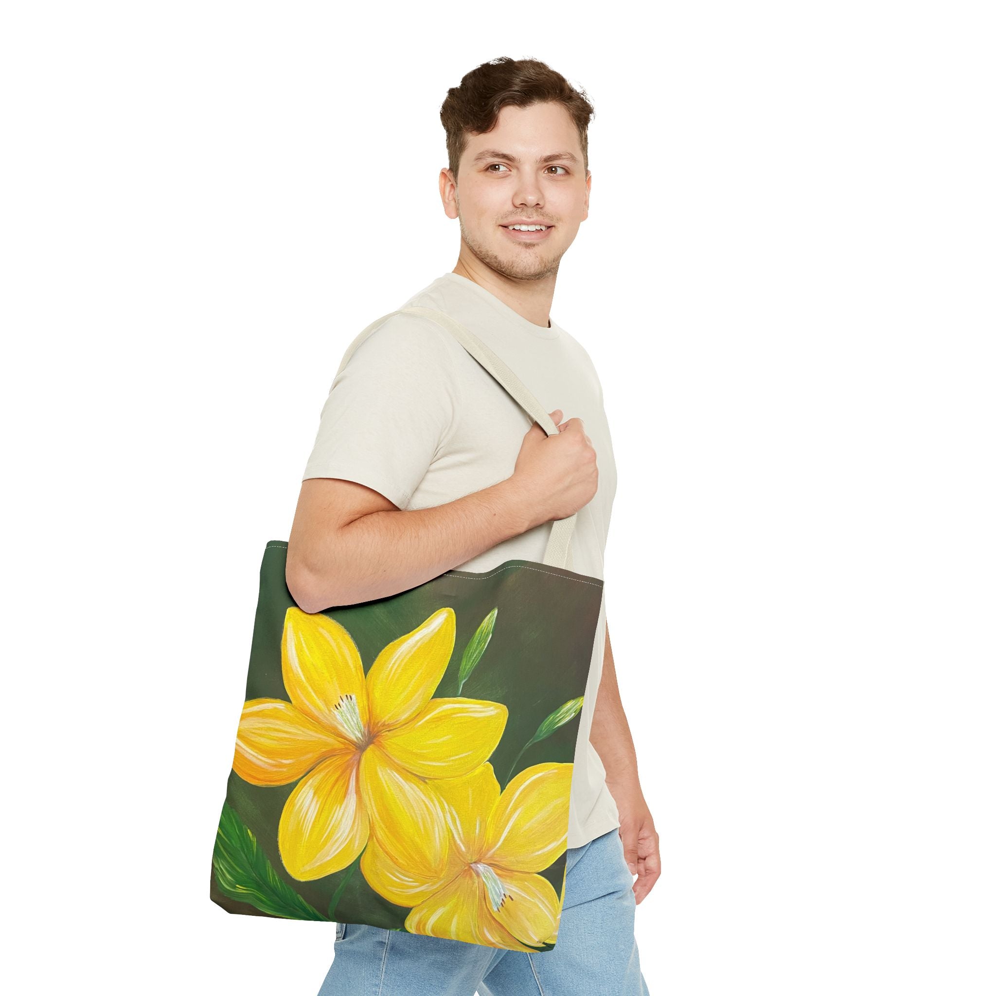 Golden Bloom Tote Bag