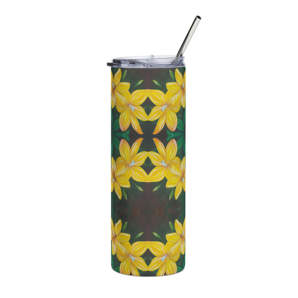Golden Bloom 20oz Stainless Steel Tumbler