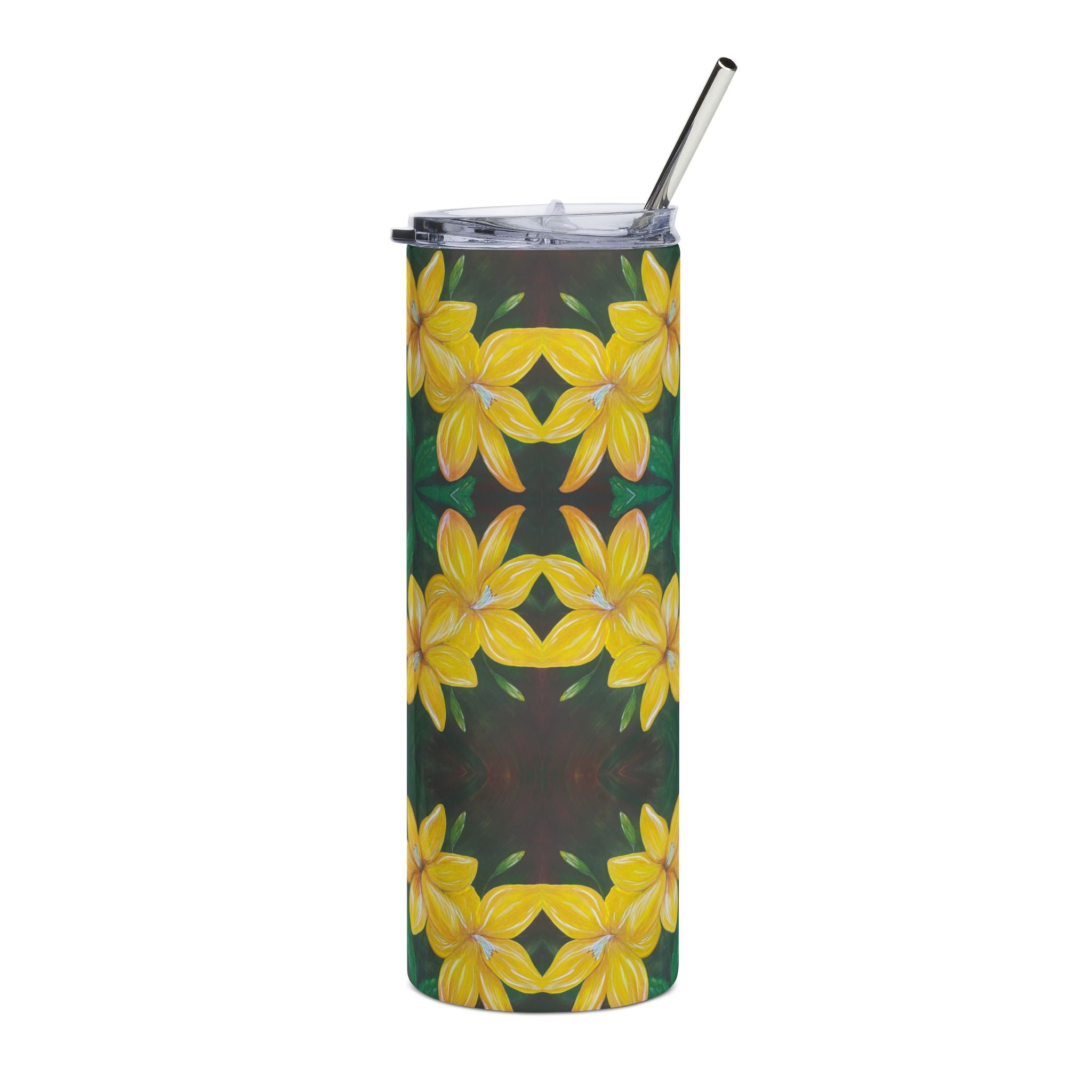Golden Bloom 20oz Stainless Steel Tumbler