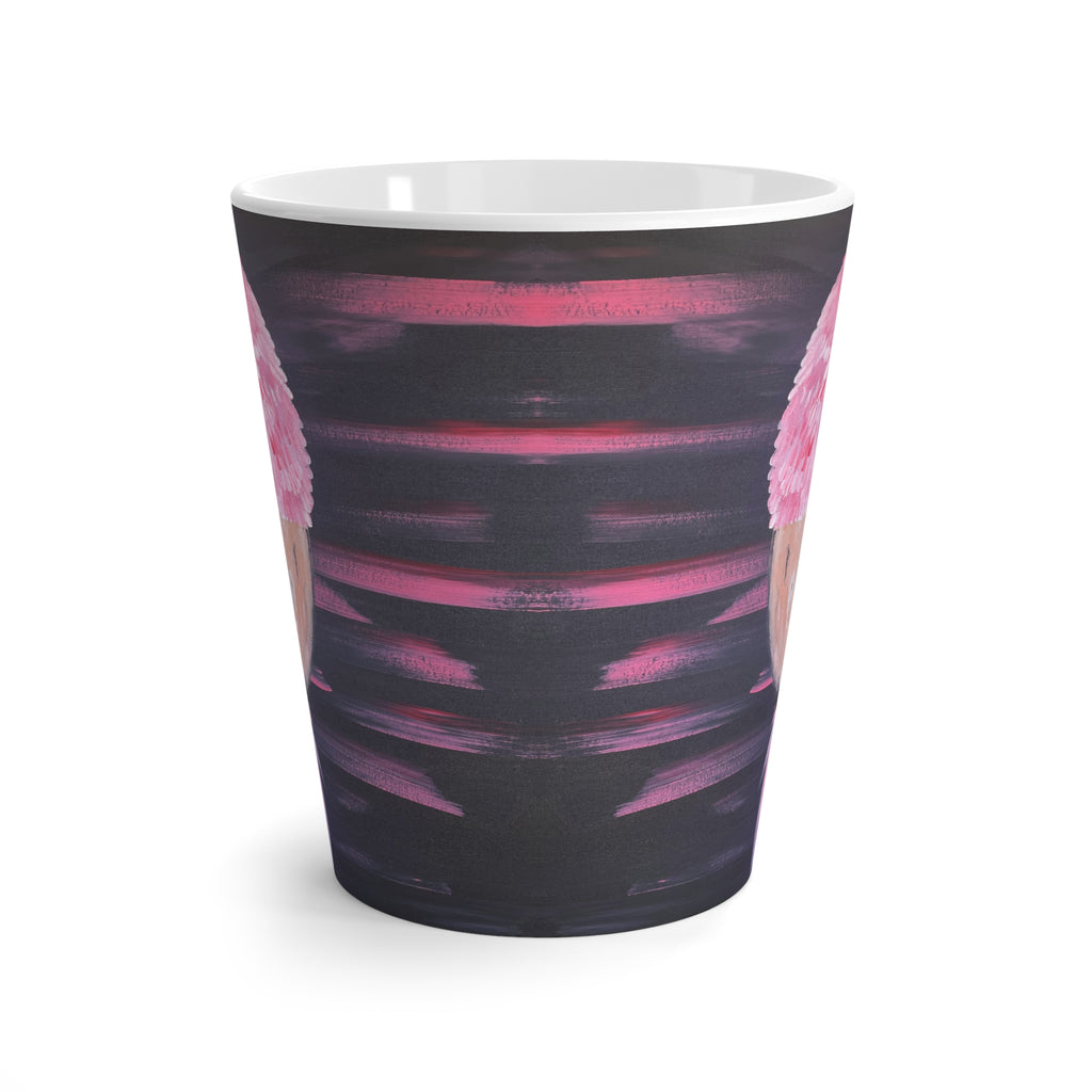 Feathered Grace Latte Mug — Tropical Bird Coffee Cup