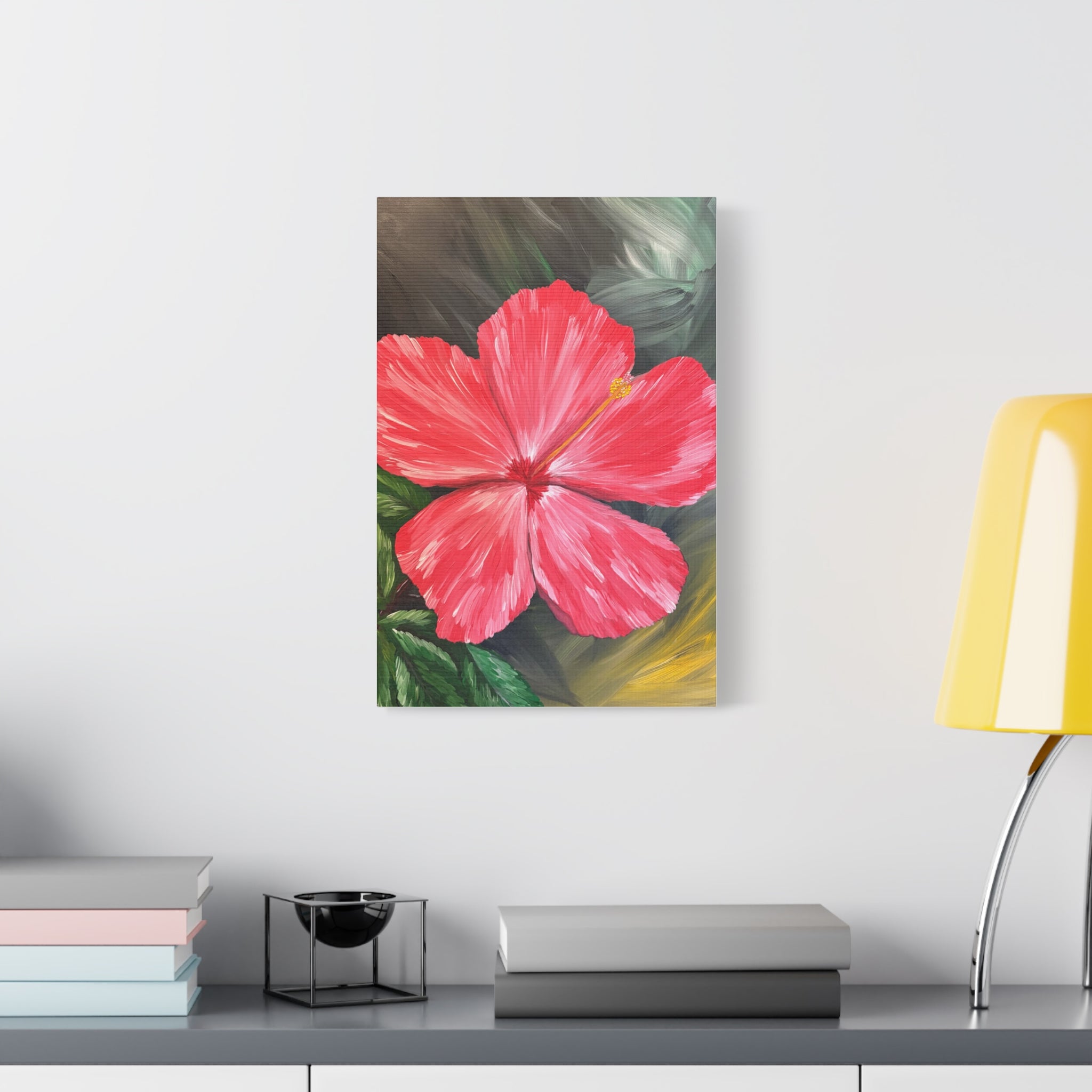Hibiscus Hues Canvas Wall Art