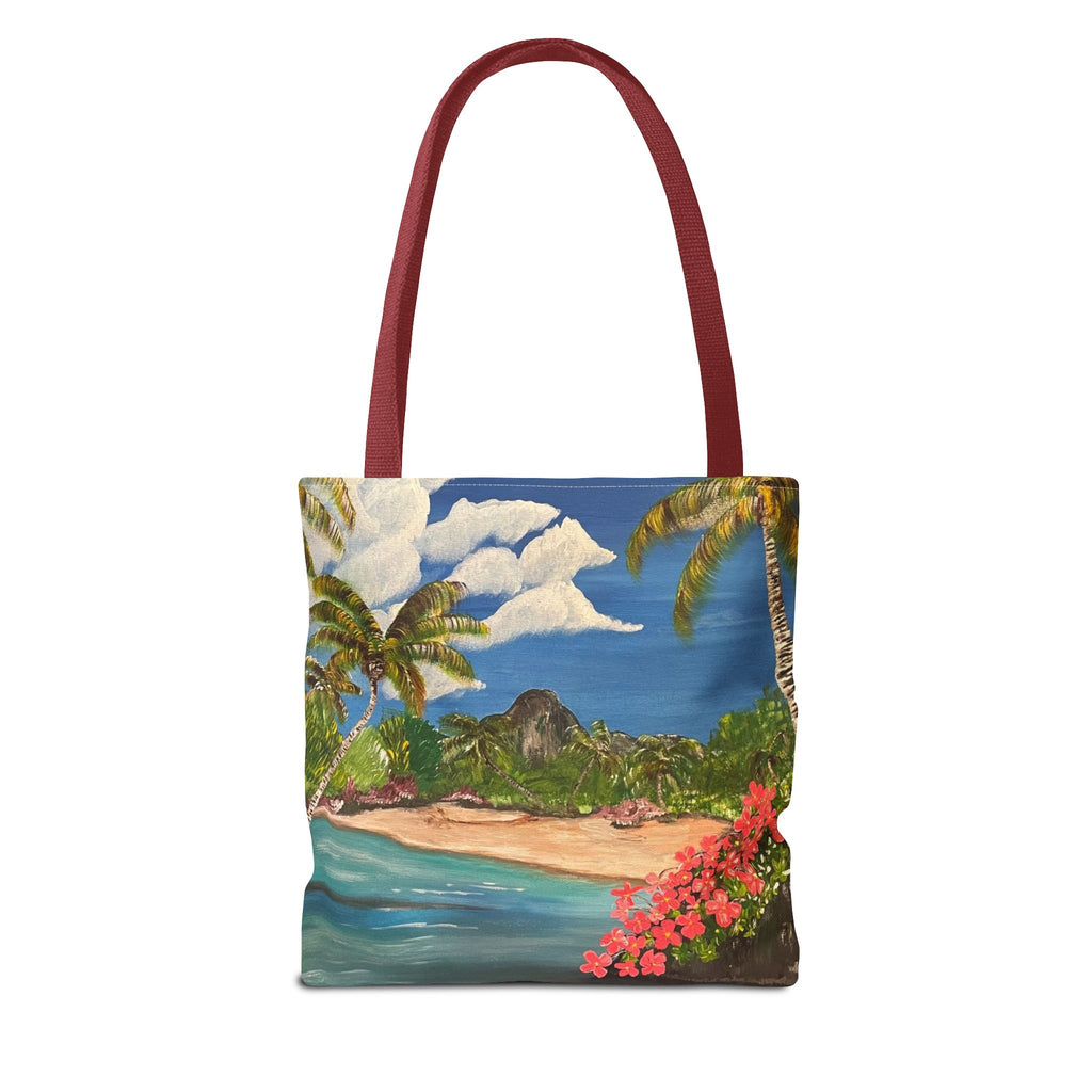 Blooming Paradise Hand Painted Tote Bag