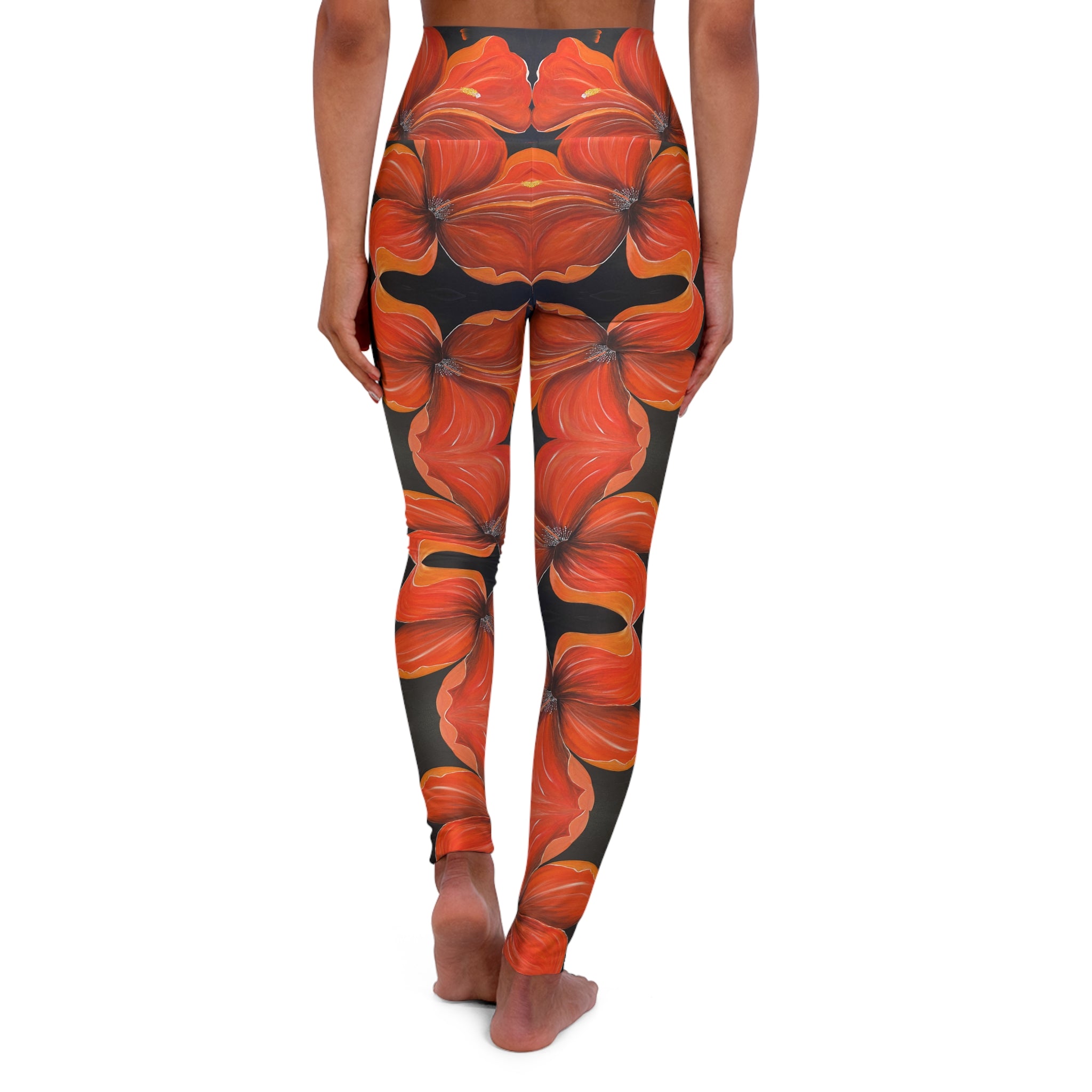 Scarlet Veil Yoga Leggings - Comfort Fit, Fitness Apparel, Workout Gear, Athleisure, Gift for Yoga Lovers