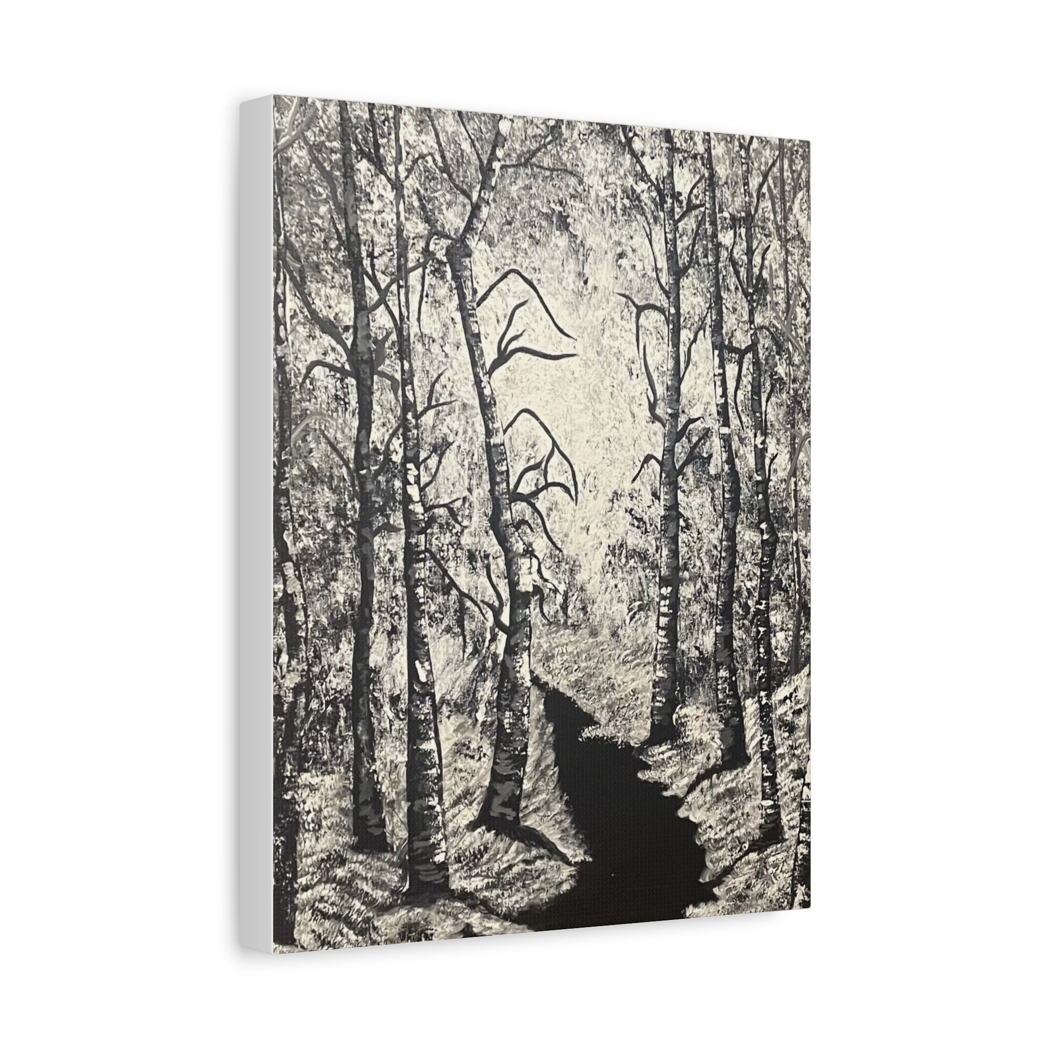 Silver Shadows Canvas Wall Art
