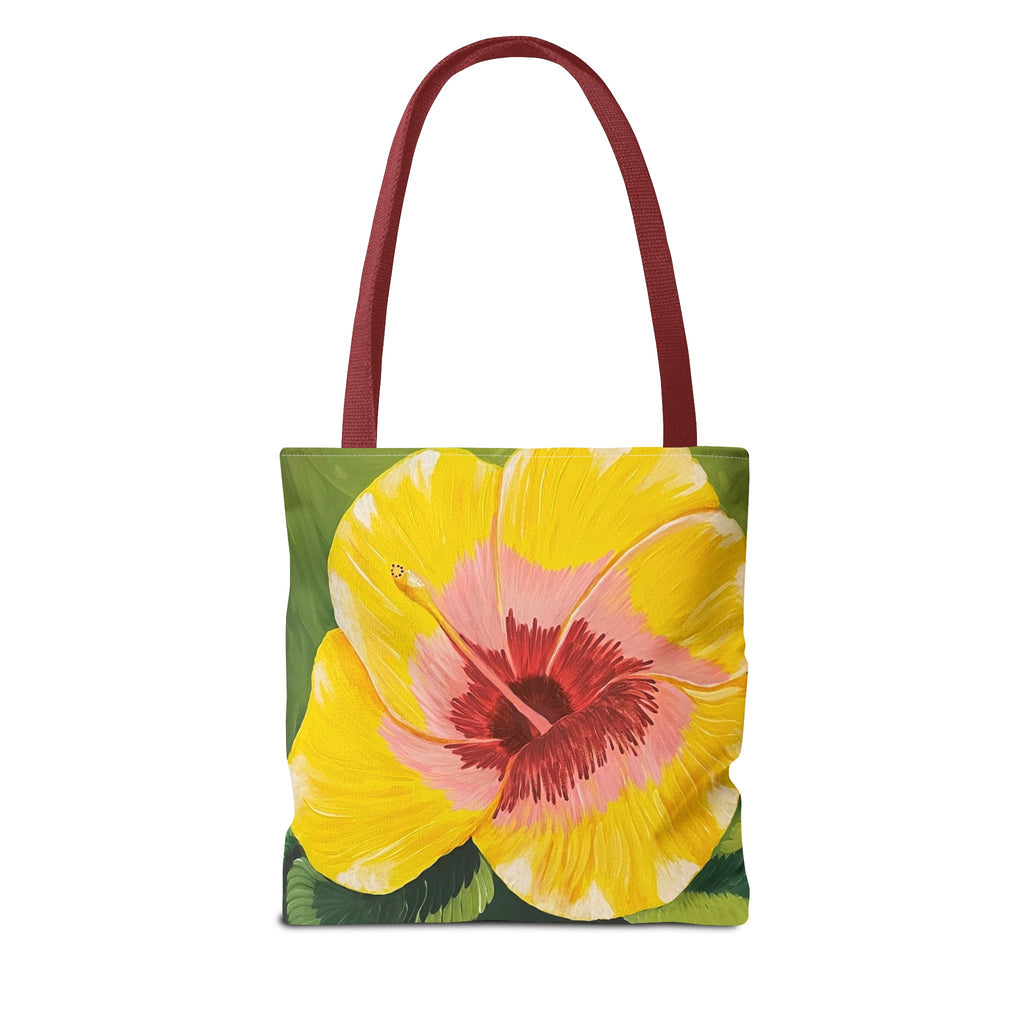 Blushing Sunrise Hand Painted Tote Bag