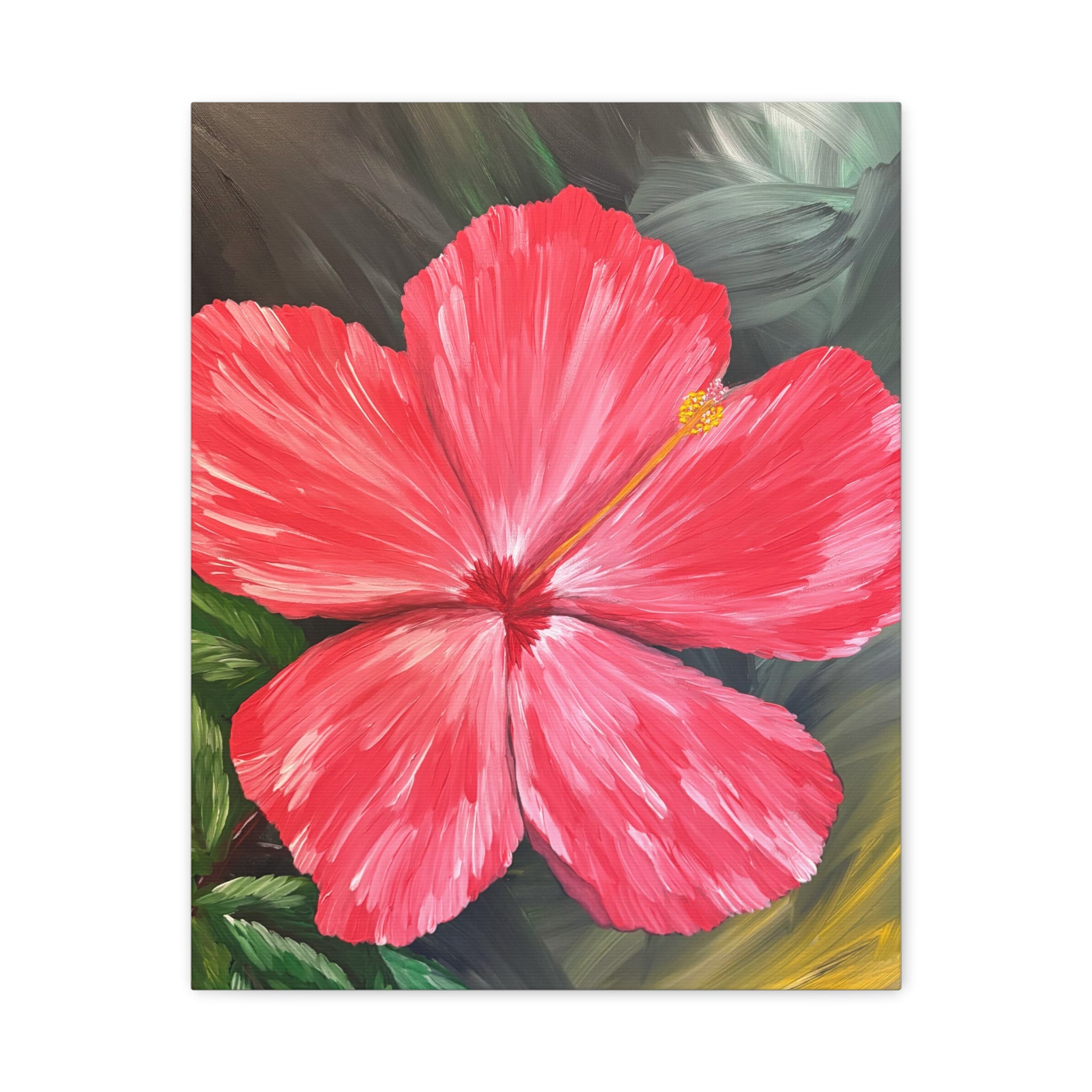 Hibiscus Hues Canvas Wall Art