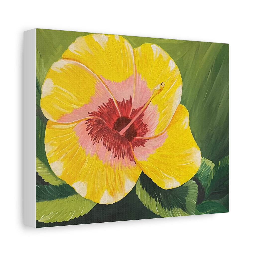 Blushing Sunrise Abstract Art Canvas - Contemporary Wall Decor