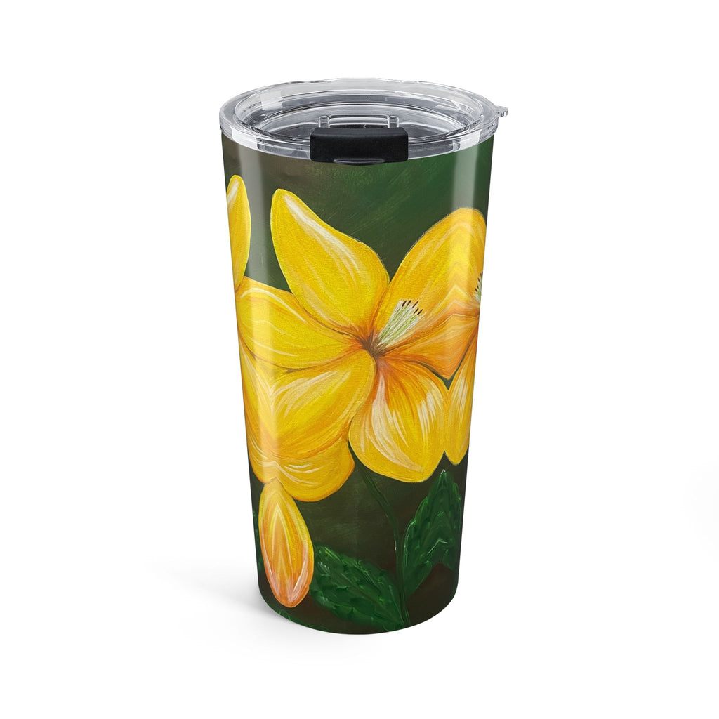 Golden Bloom 20oz Artistic Tumbler Perfect Hand Painted Gift