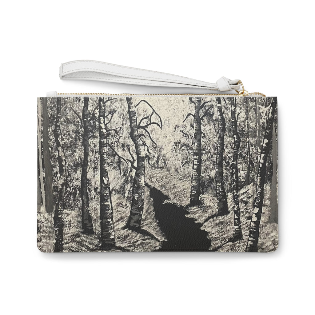 Silver Shadow Clutch Bag Custom Makeup Bags
