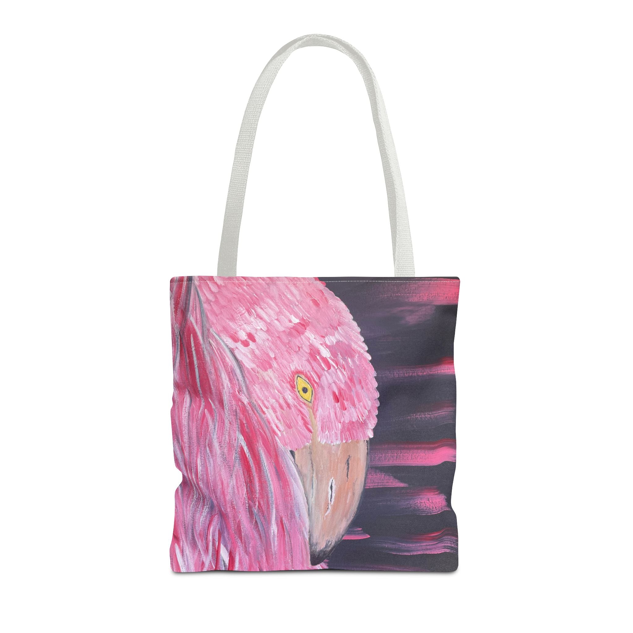 Feathered Grace Hand Painted Tote Bag