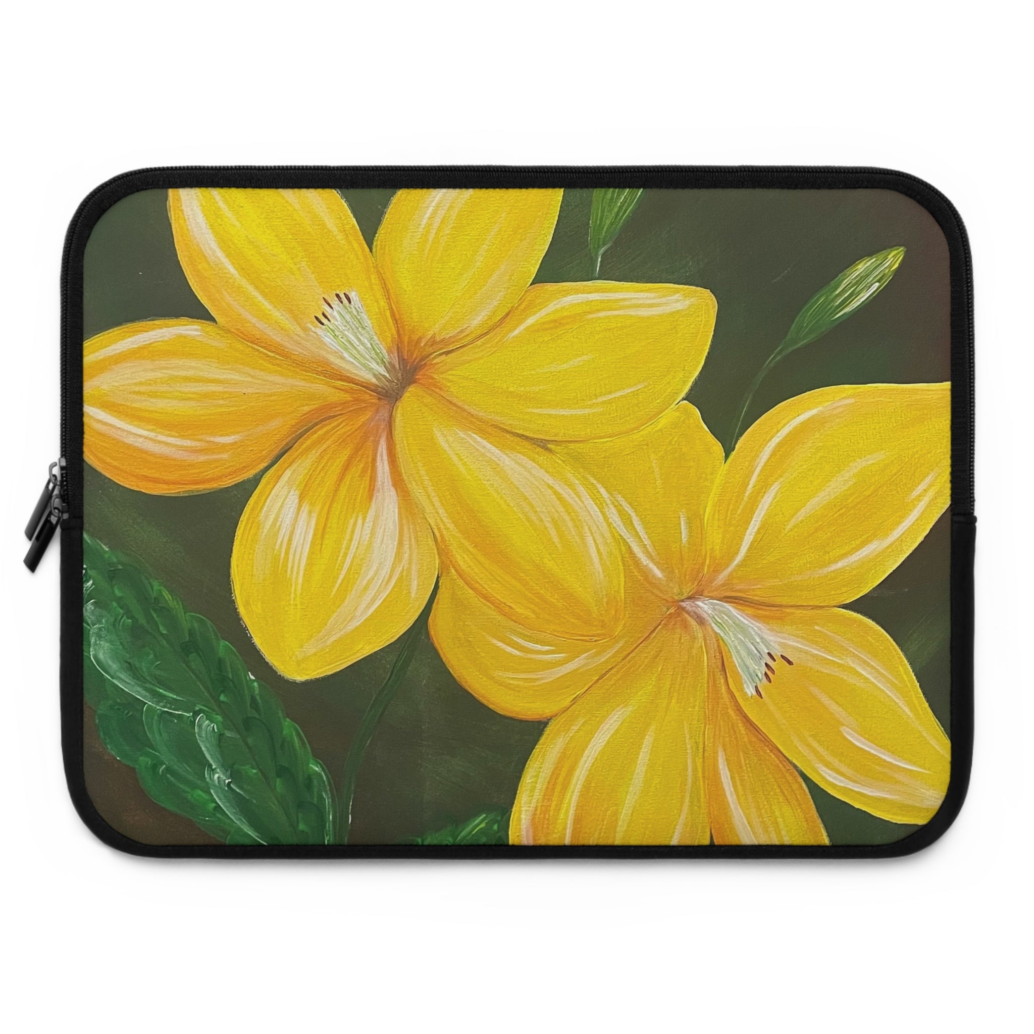 Golden Bloom Laptop Sleeve for Tech Lovers - Perfect Gift for Students and Professionals