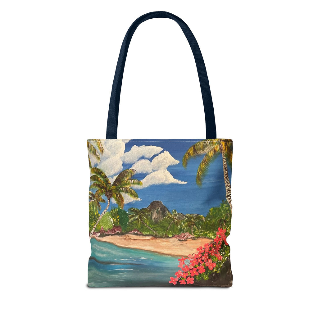 Blooming Paradise Hand Painted Tote Bag