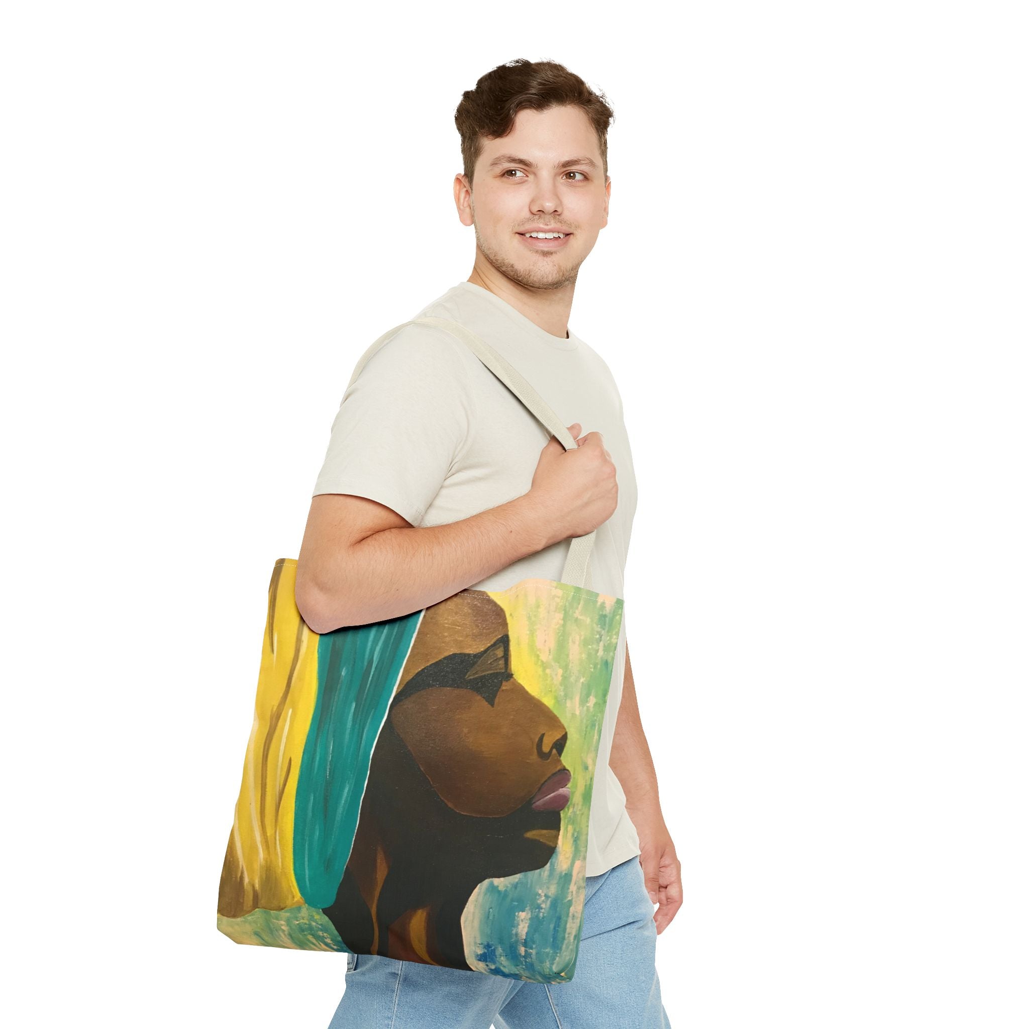 Hues of Heritage Hand Painted Tote Bag