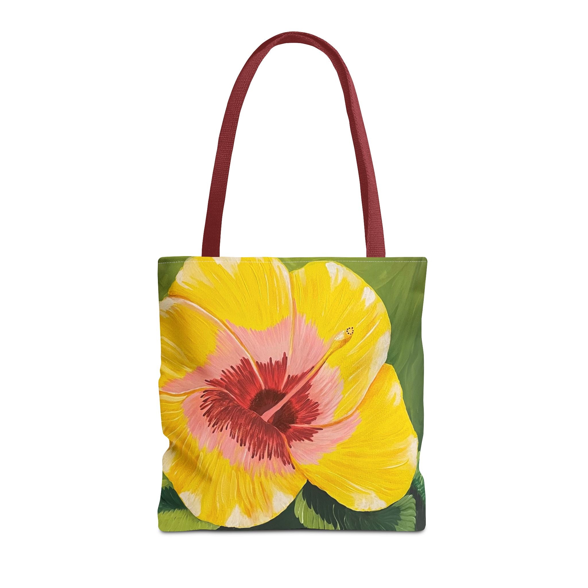 Blushing Sunrise Hand Painted Tote Bag