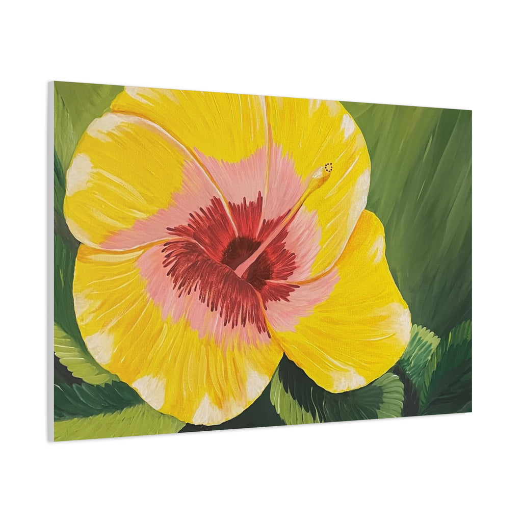 Blushing Sunrise Abstract Art Canvas - Contemporary Wall Decor