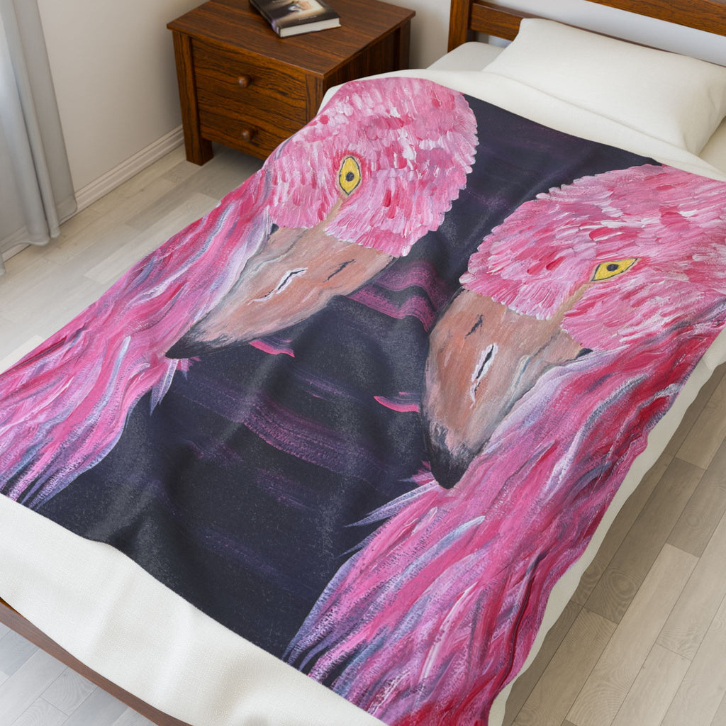 Feathered Grace Plush Blanket Custom Designs Unique