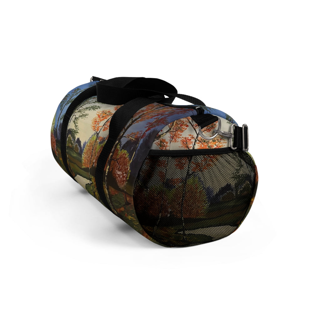 Whispering Birches Hand Painted Duffel Bag