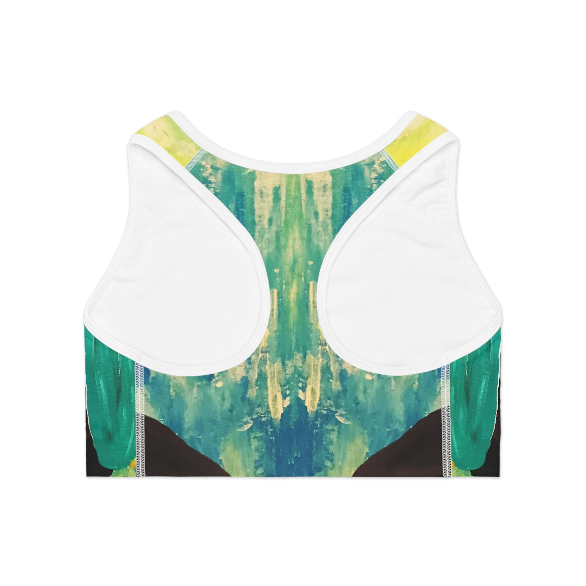 Hues of Heritage Sports Bra, Activewear for Yoga, Workout Gear, Gift for Fitness Lovers, Exercise Top, Beachwear