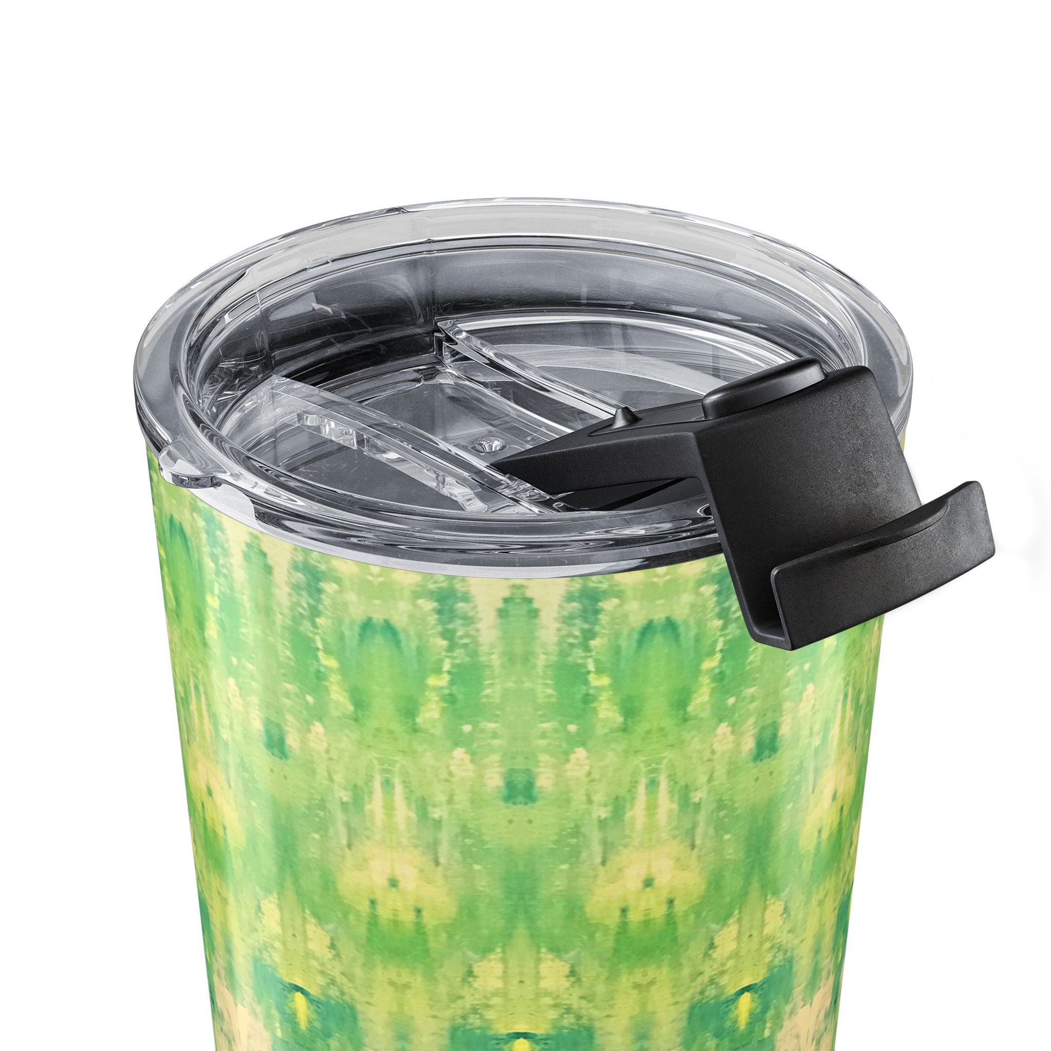 Hues of Heritage 20oz Green Teal Tie-Dye Stainless Tumbler — Insulated Travel Cup