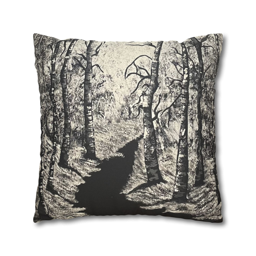 Silver Shadows Square Decorative Pillow Sham