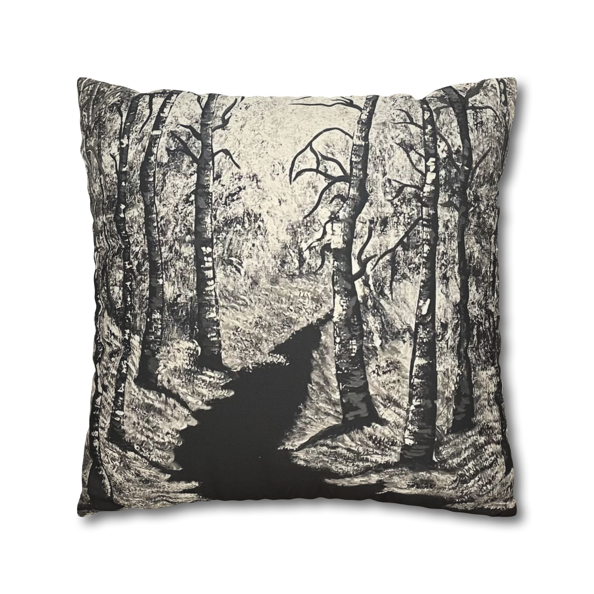 Silver Shadows Square Decorative Pillow Sham