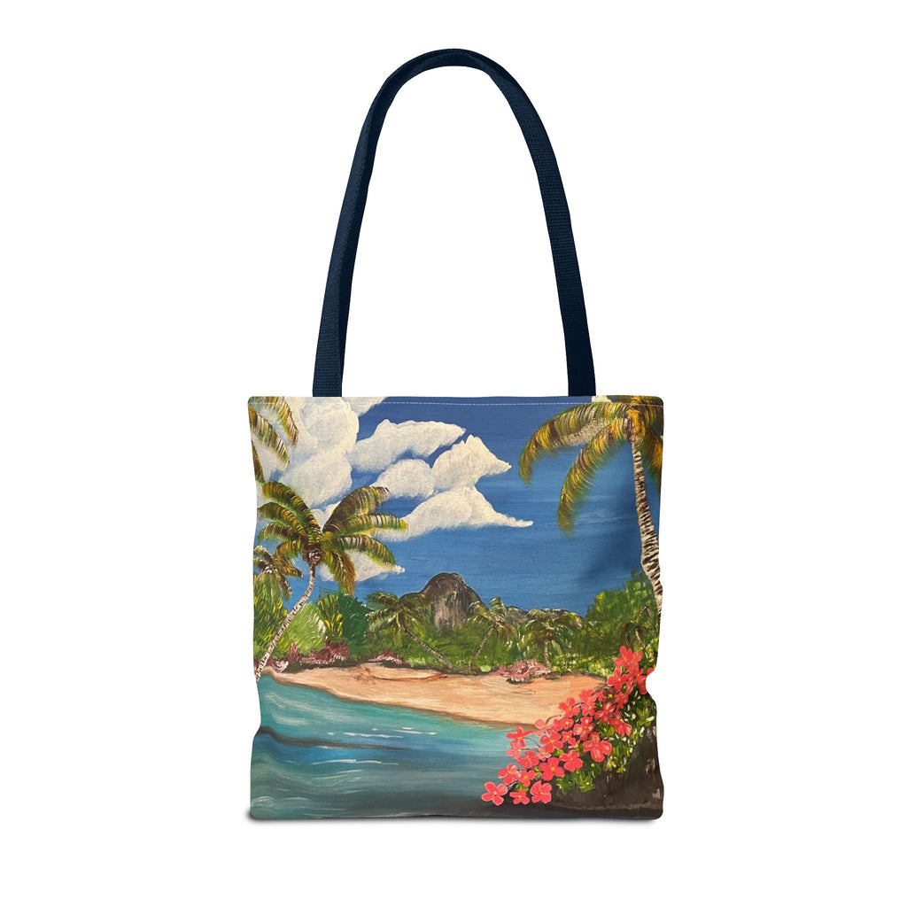 Blooming Paradise Hand Painted Tote Bag