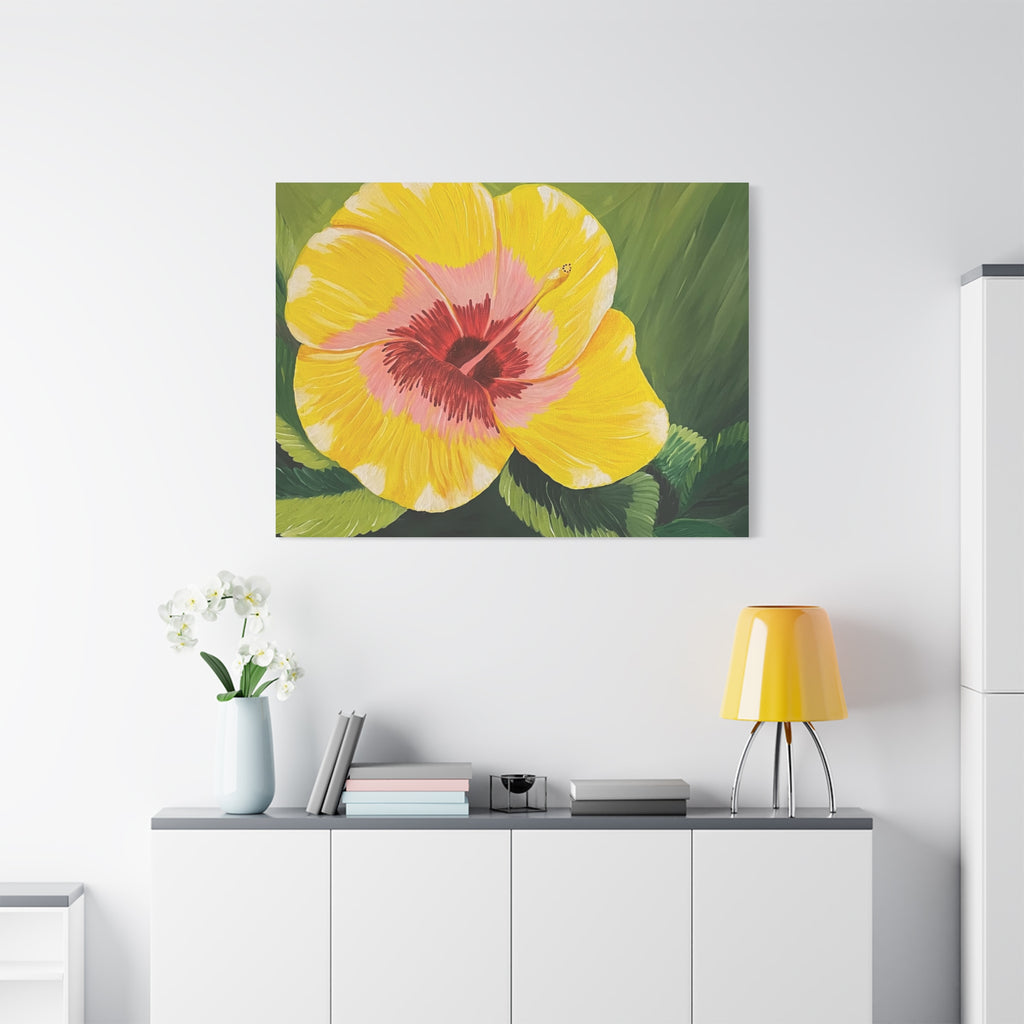 Blushing Sunrise Abstract Art Canvas - Contemporary Wall Decor