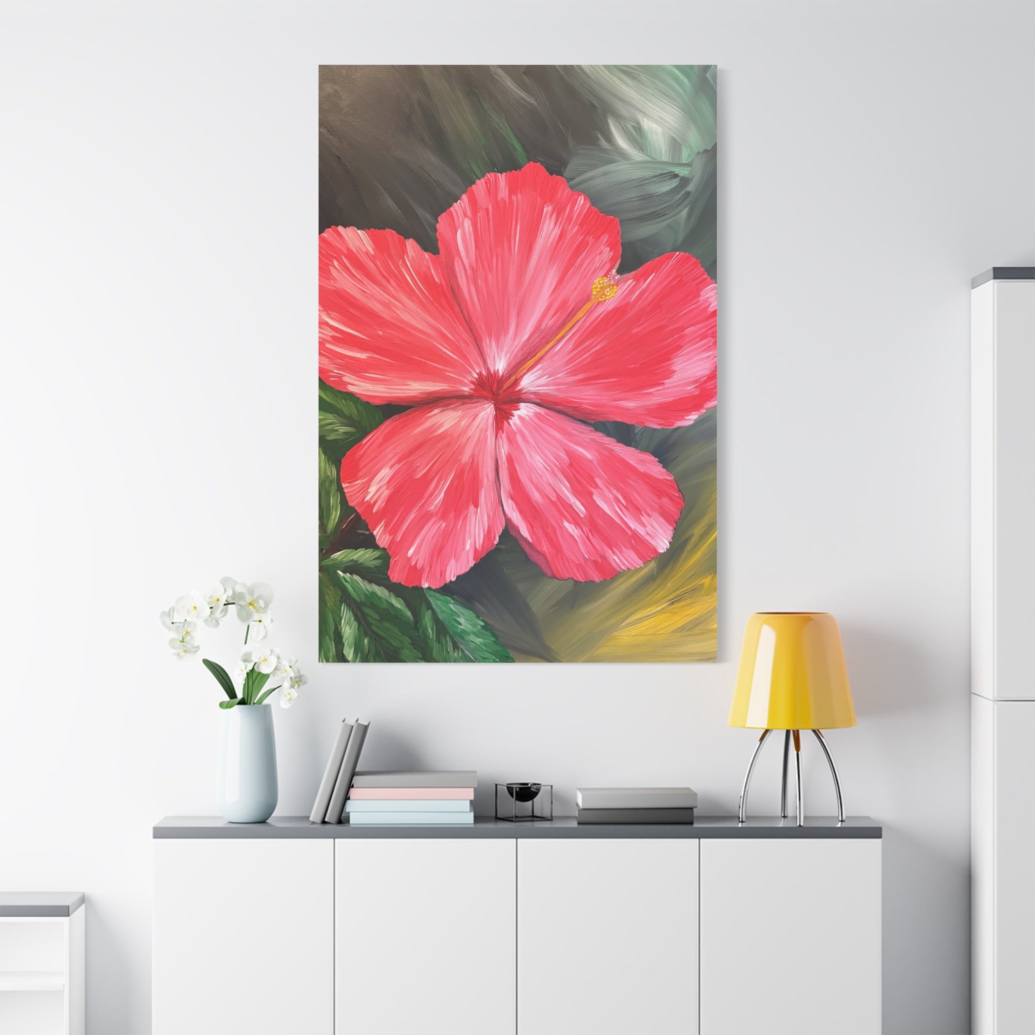 Hibiscus Hues Canvas Wall Art