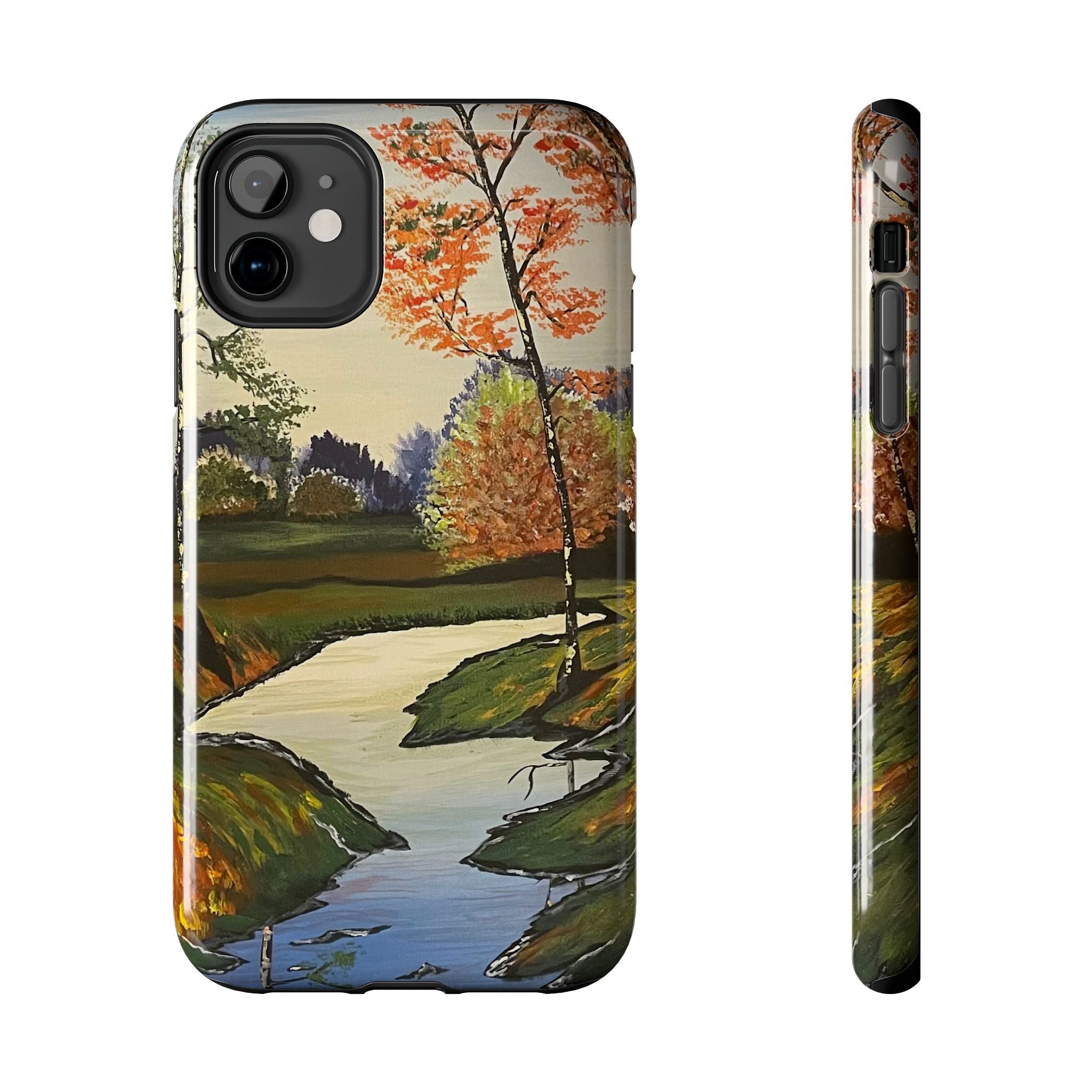 Whispering Birches Phone Case - Hand Painted Unique Designs
