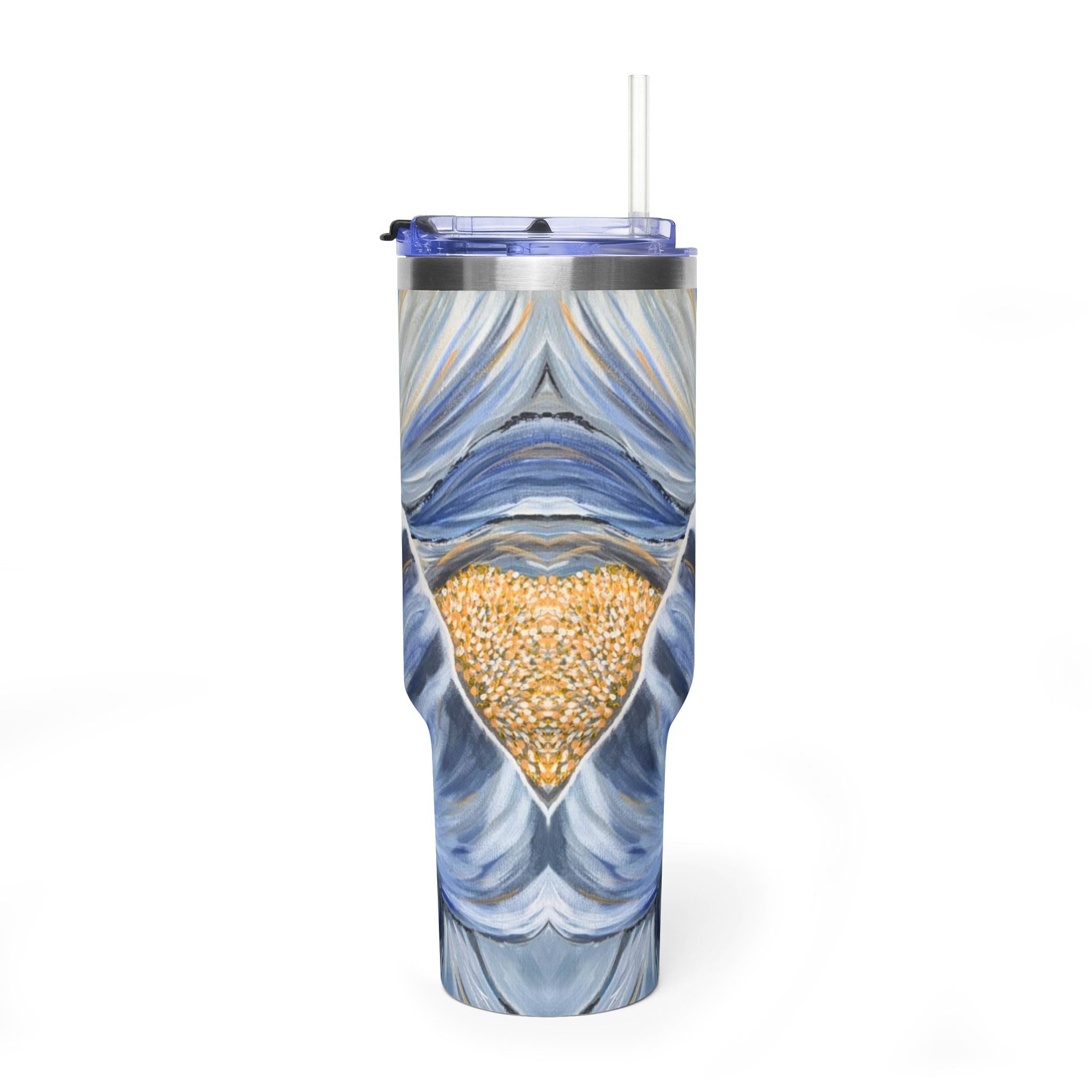 Velvet Current 40oz  Vacuum Tumbler — Insulated Travel Mug with Straw