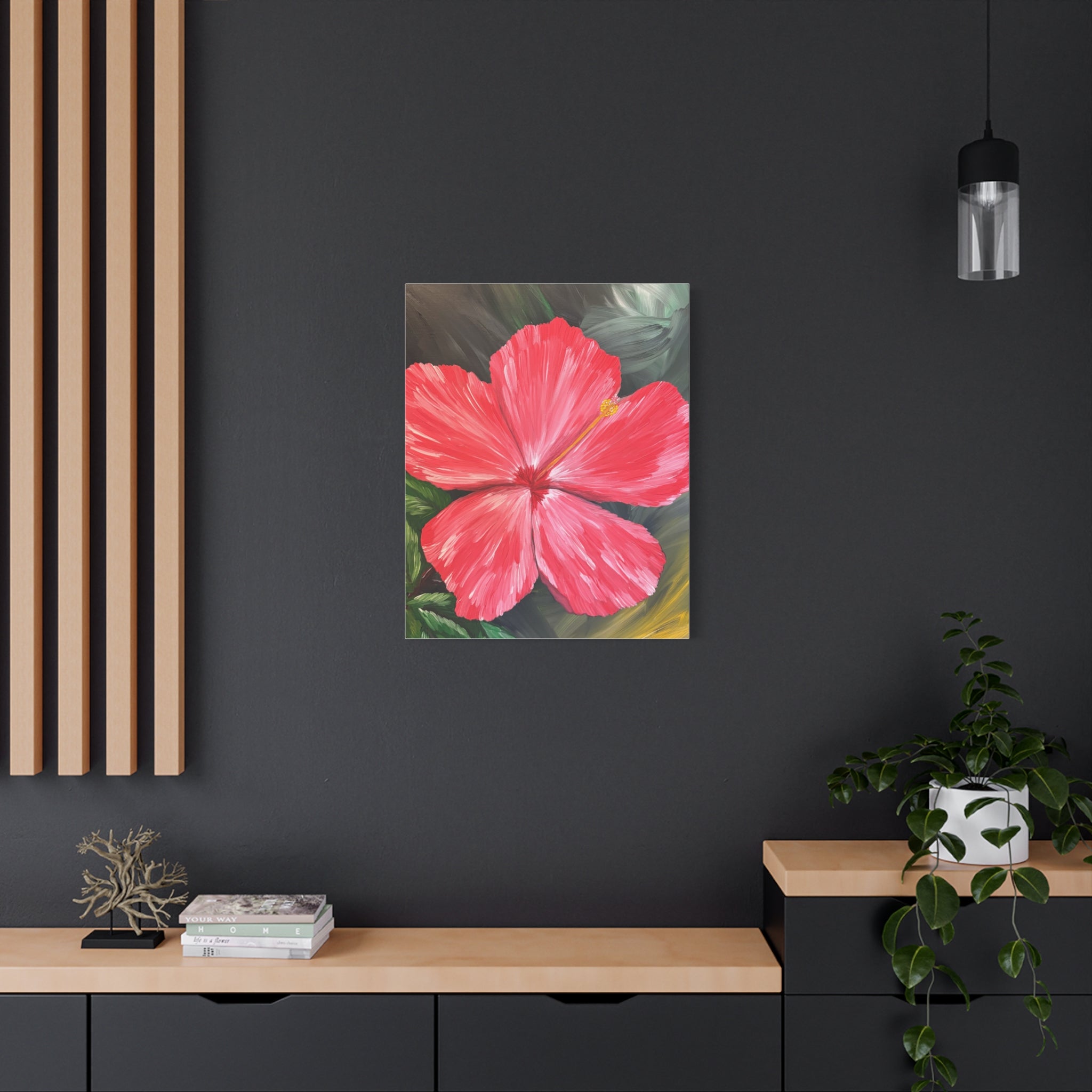 Hibiscus Hues Canvas Wall Art