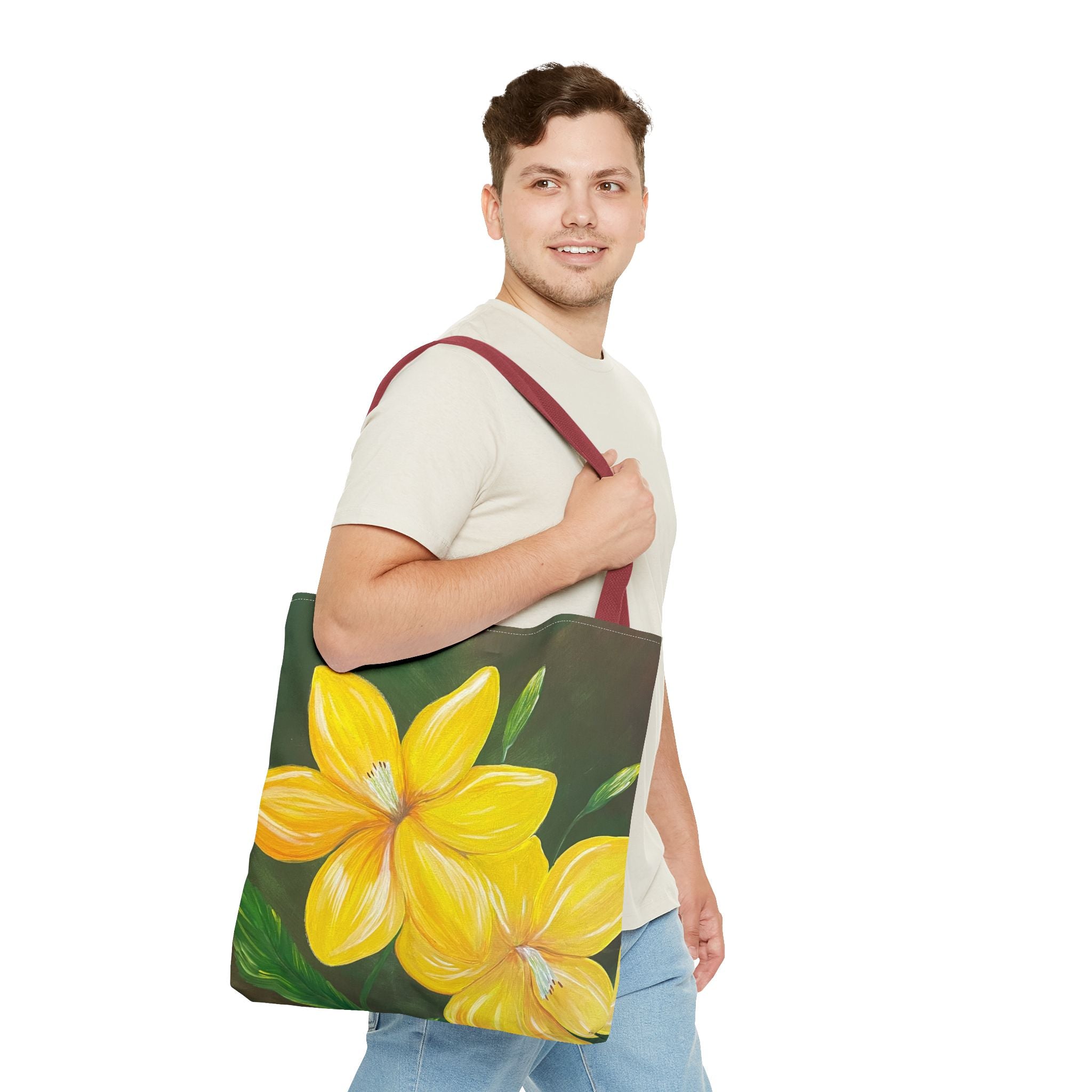 Golden Bloom Tote Bag