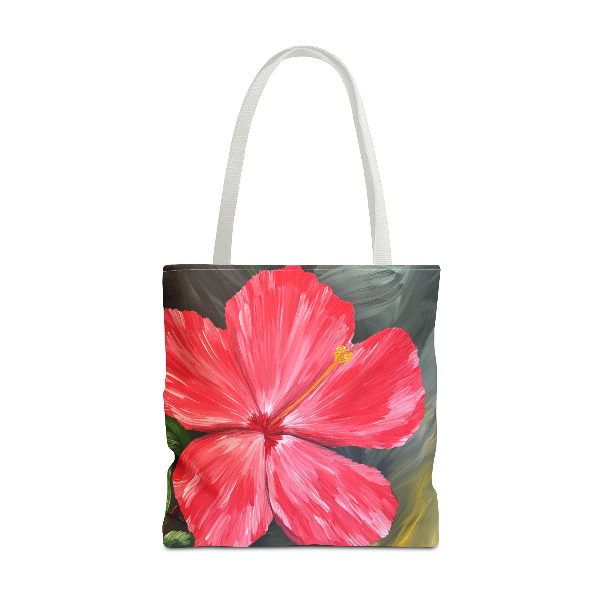 Hibiscus Hues Hand Painted Tote Bag