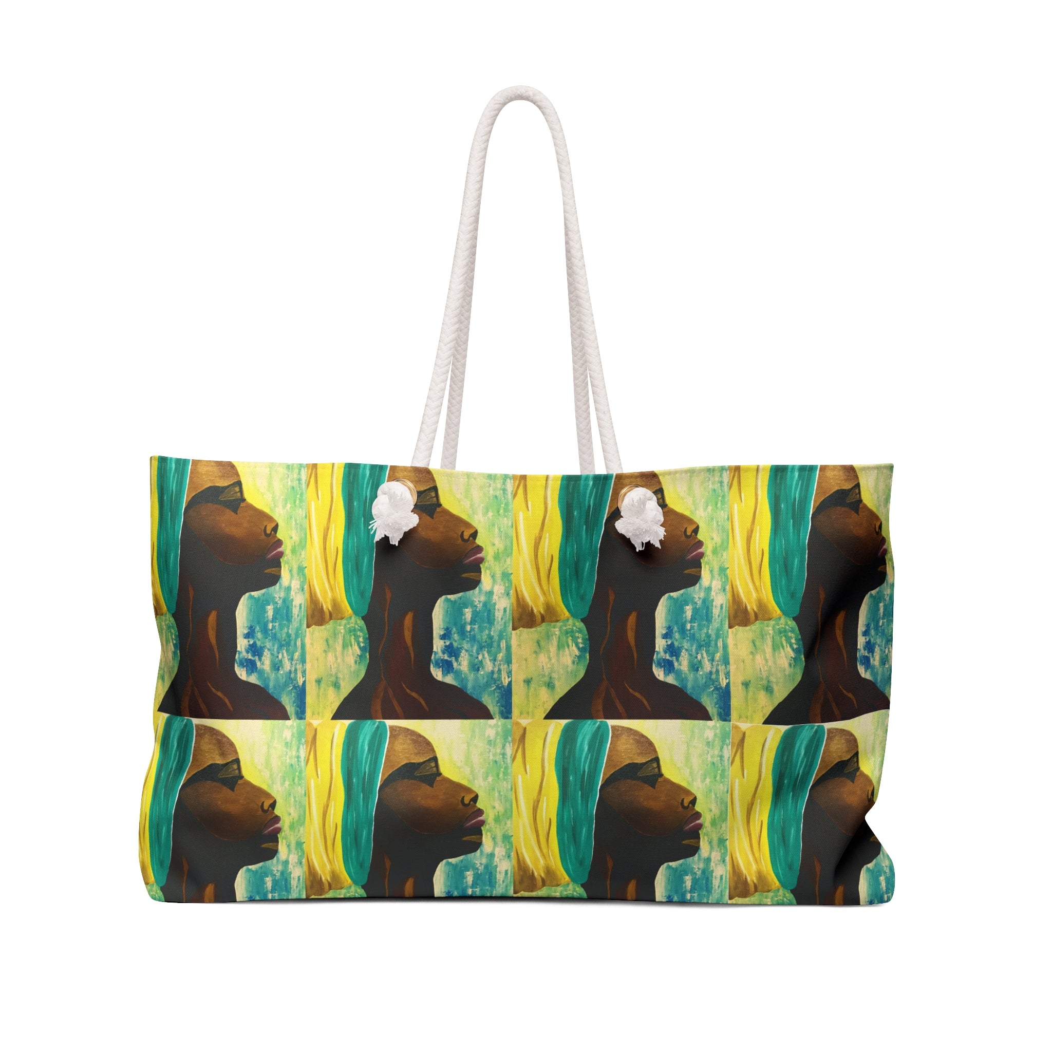 Hues of Heritage Tote Bag with Hand Painted Designs
