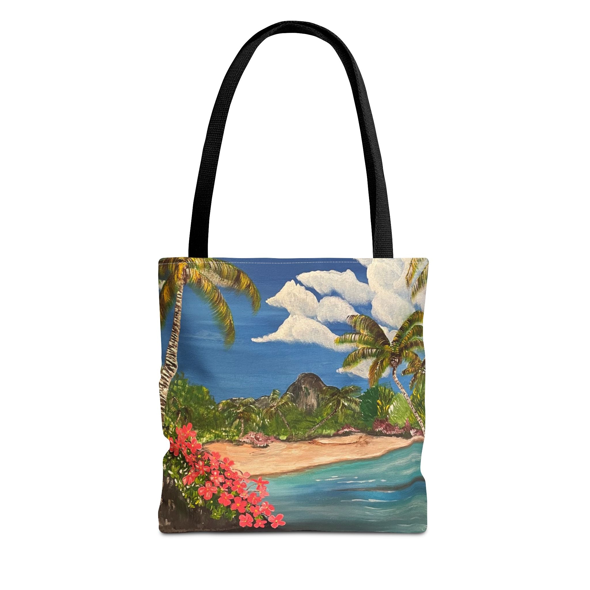 Blooming Paradise Hand Painted Tote Bag
