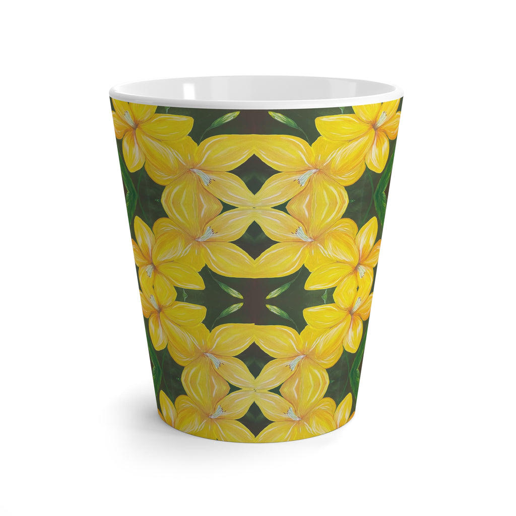 Golden Bloom Latte Mug