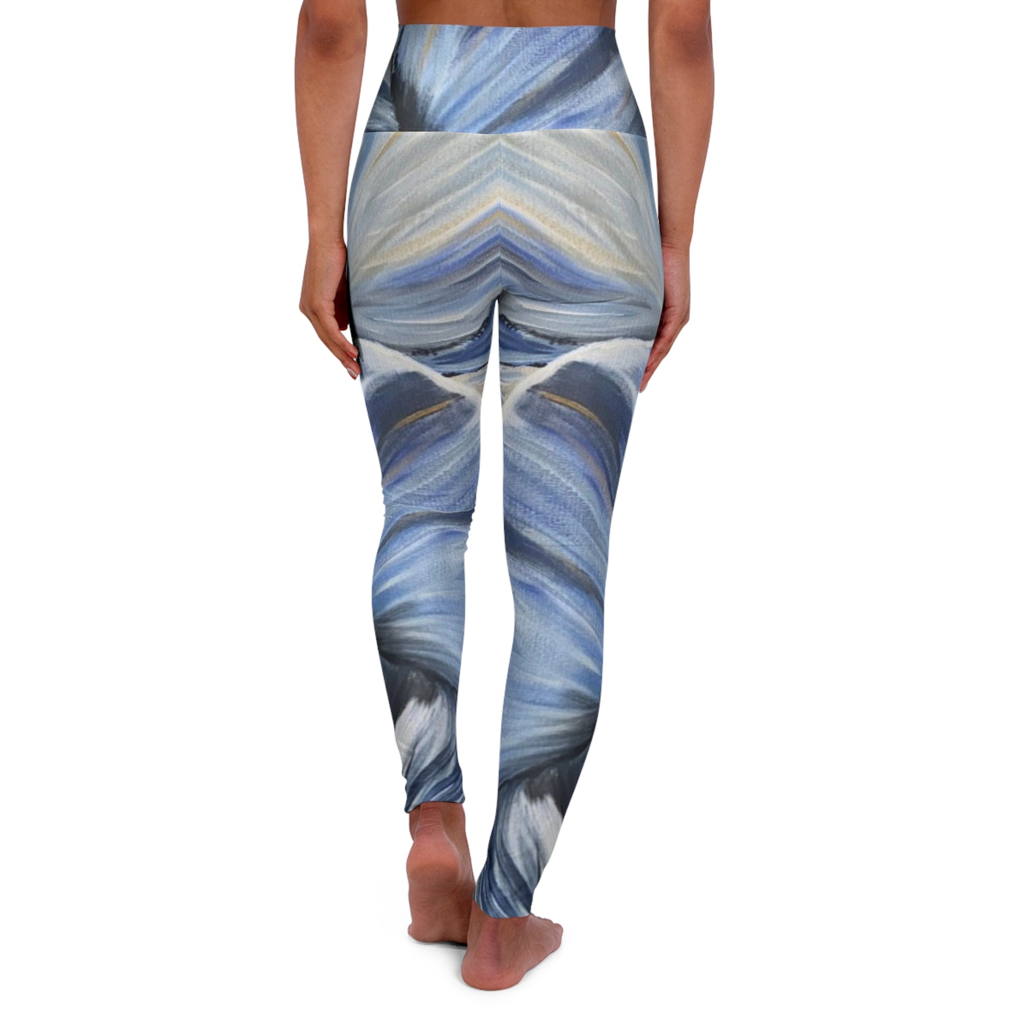 Velvet Current Yoga Leggings - Comfort Fit, Fitness Apparel, Workout Gear, Athleisure, Gift for Yoga Lovers
