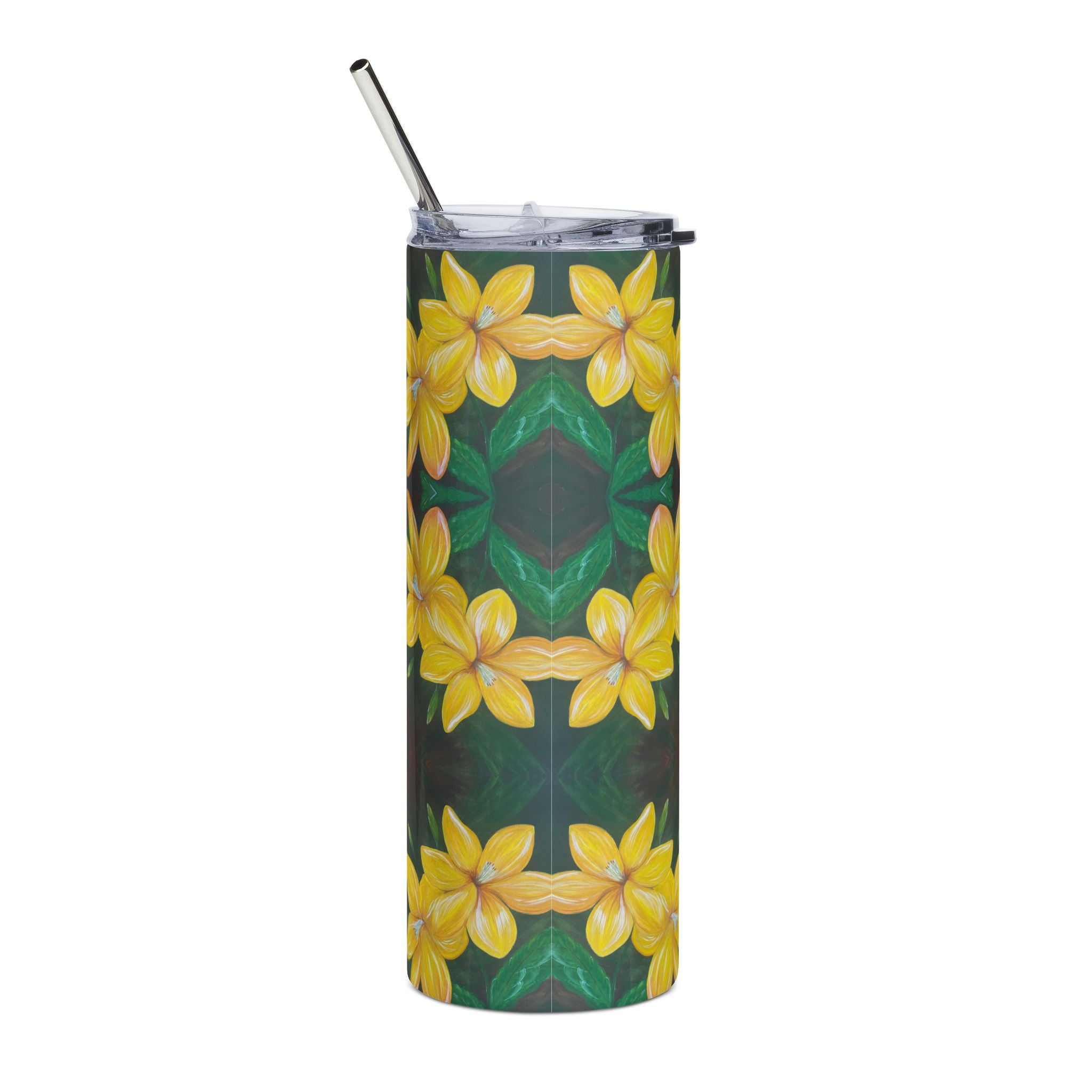Golden Bloom 20oz Stainless Steel Tumbler