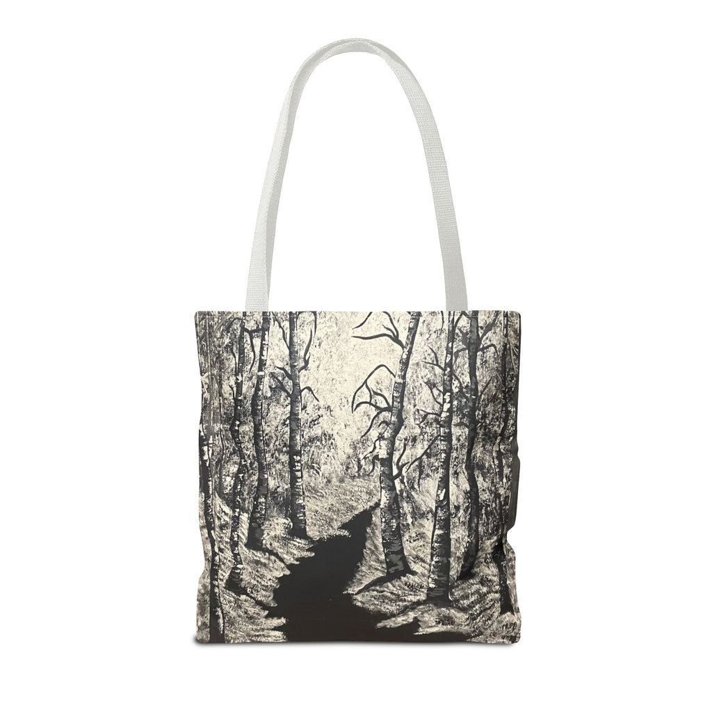 Silver Shadows Hand Painted Tote Bag