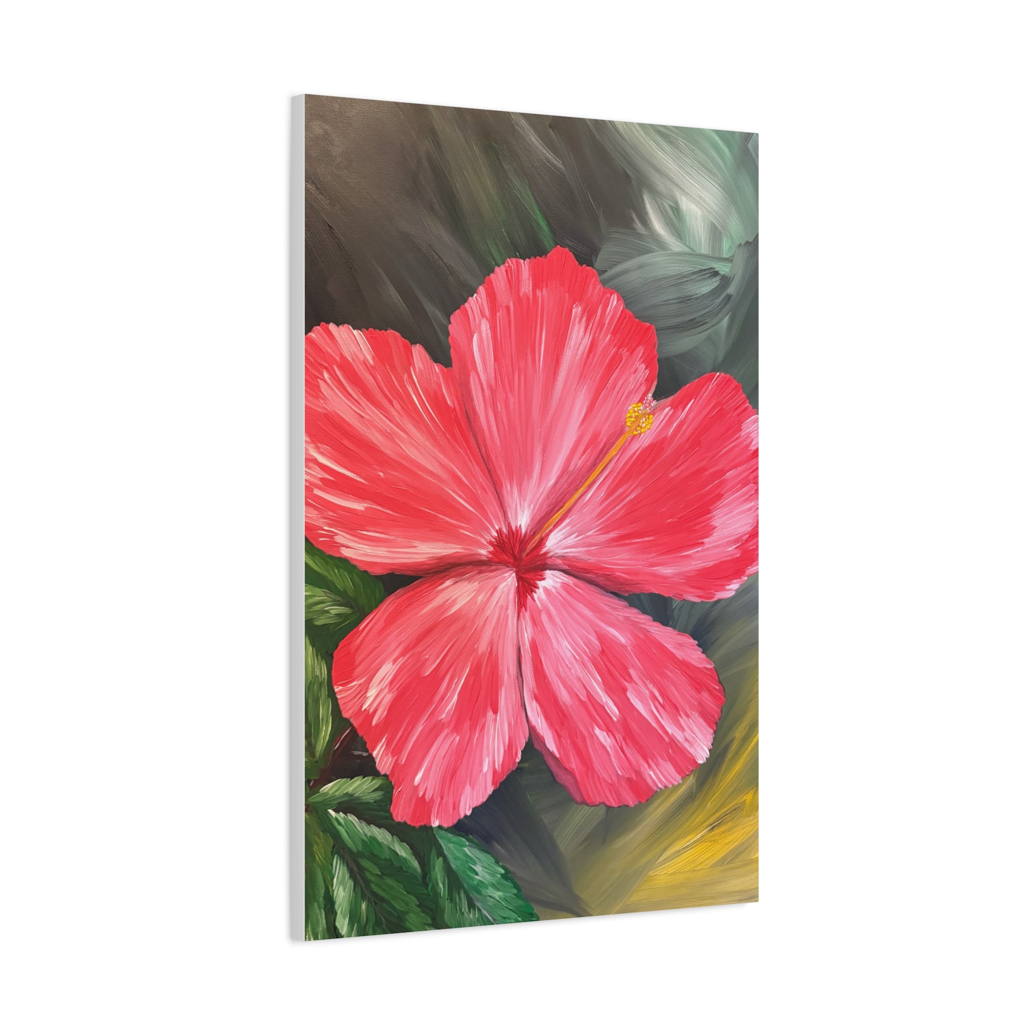 Hibiscus Hues Canvas Wall Art