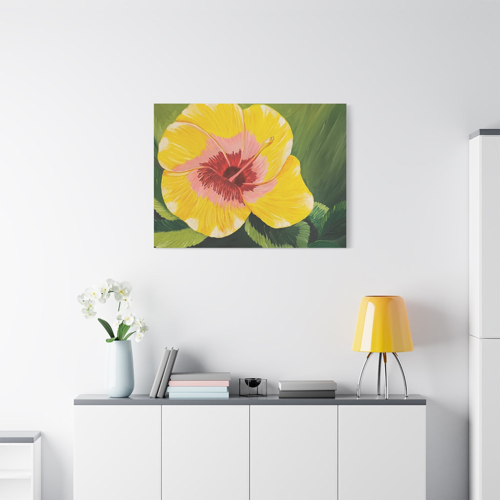 Blushing Sunrise Abstract Art Canvas - Contemporary Wall Decor