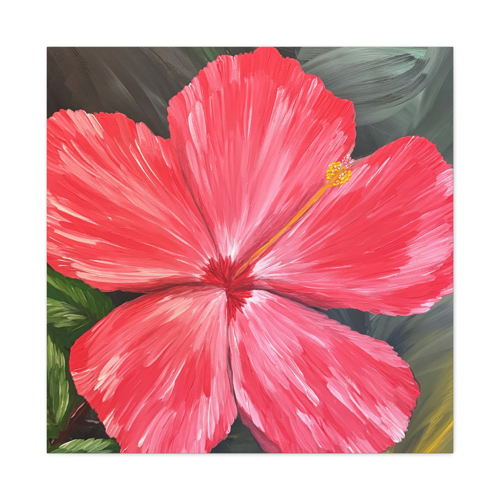 Hibiscus Hues Canvas Wall Art