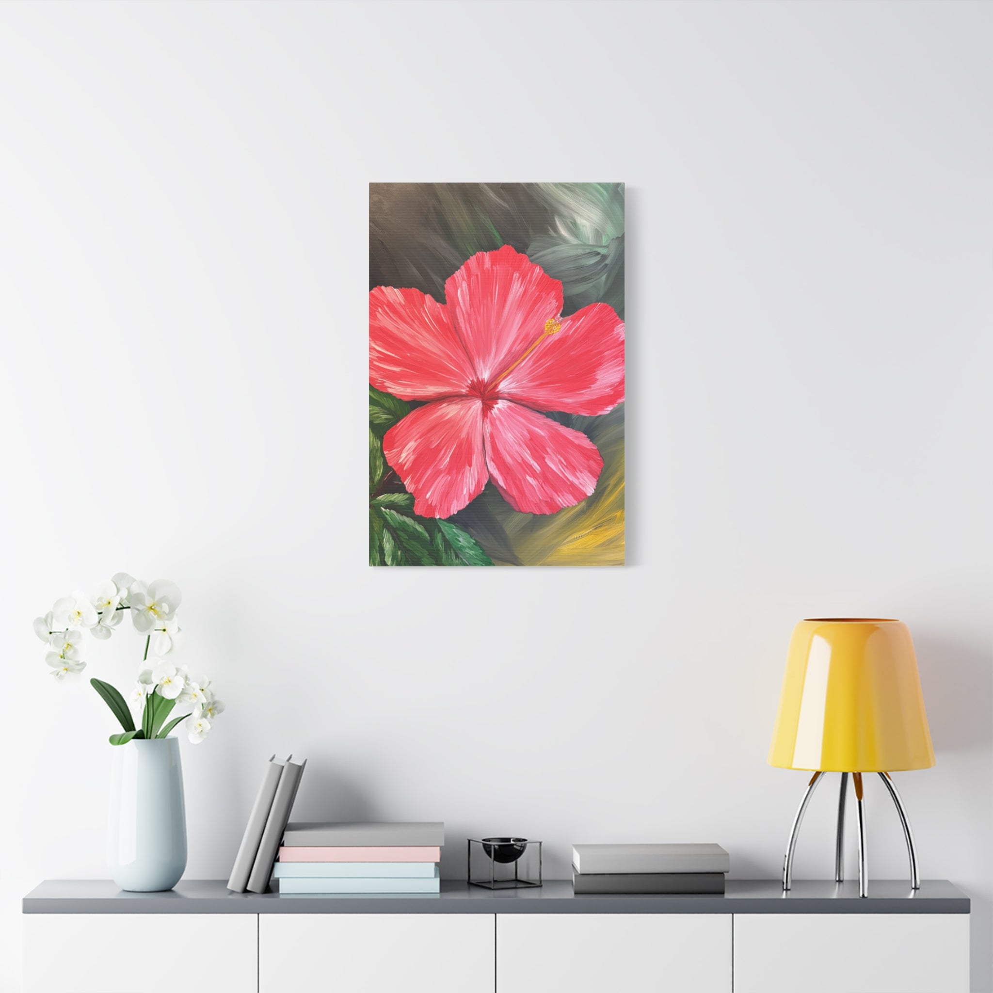 Hibiscus Hues Canvas Wall Art