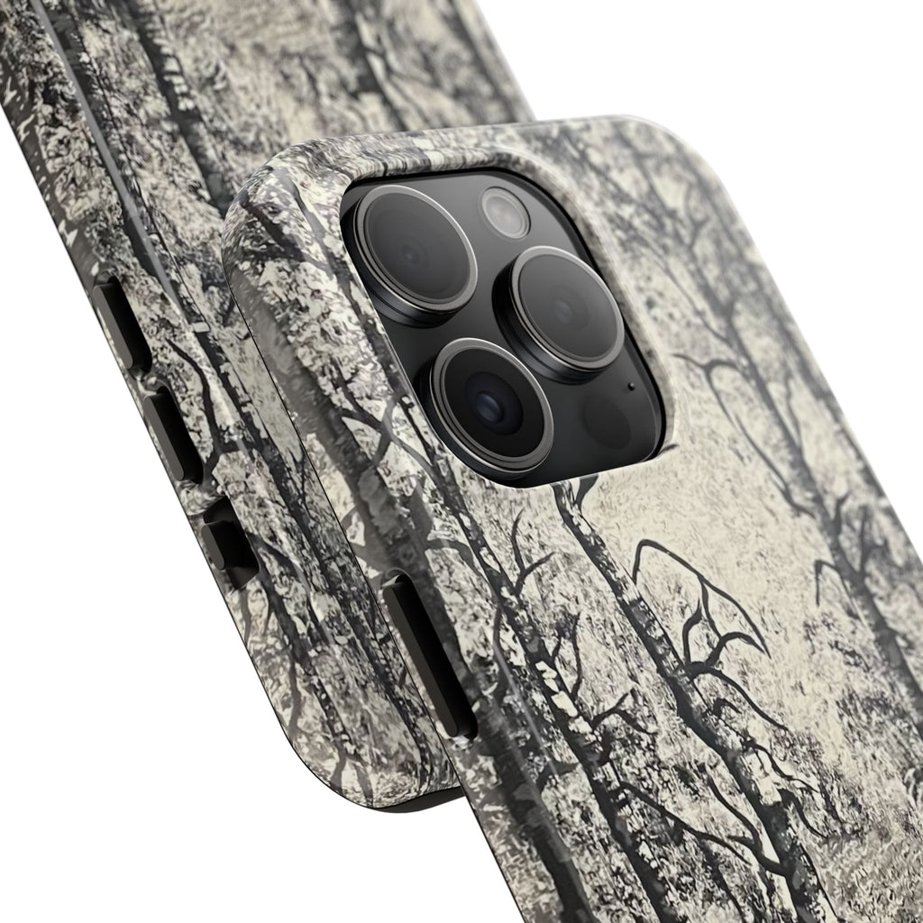 Silver Shadows Phone Case - Hand Painted Unique Designs