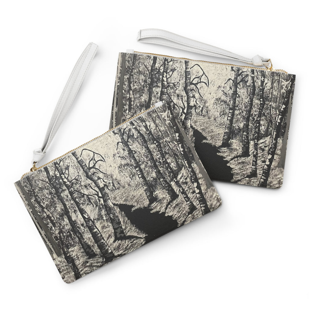 Silver Shadow Clutch Bag Custom Makeup Bags