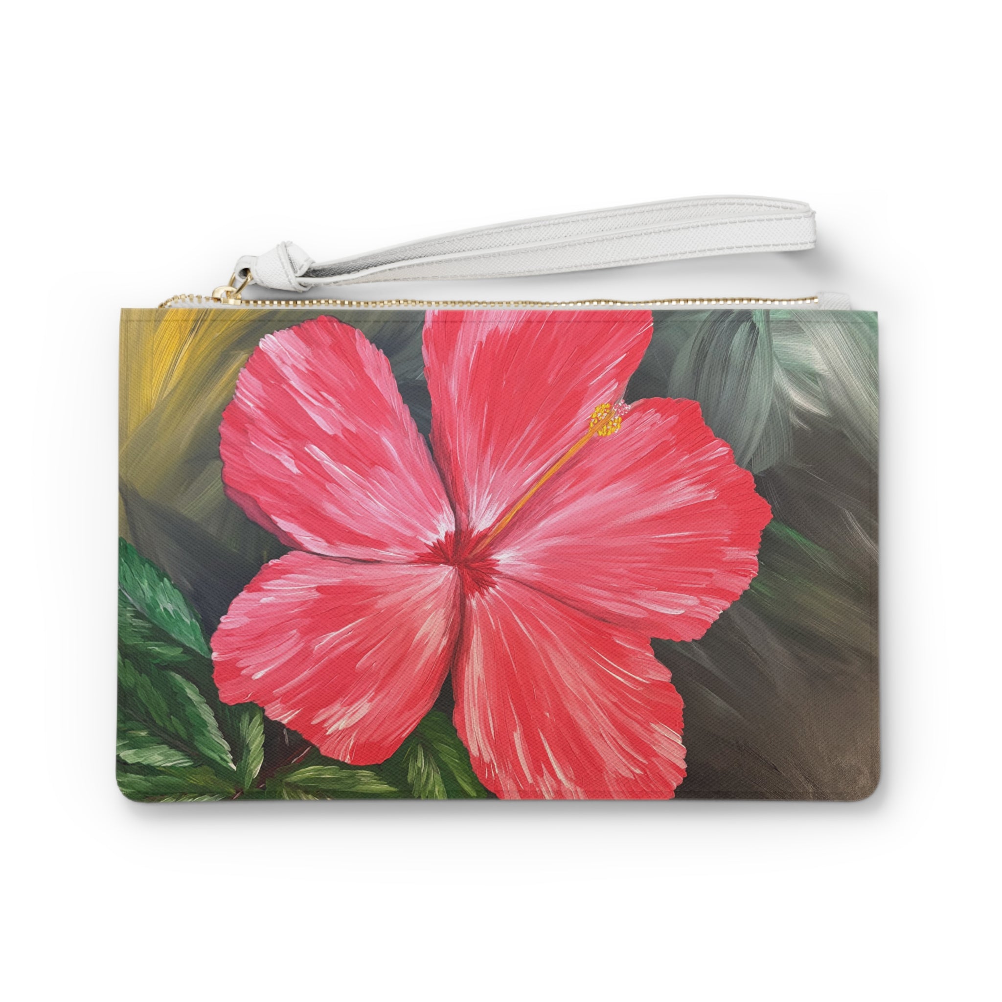 Hibiscus Hues Clutch Bag - Makeup Bags