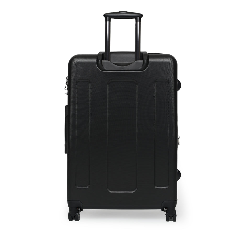 Velvet Current Handprinted Colorful Suitcase